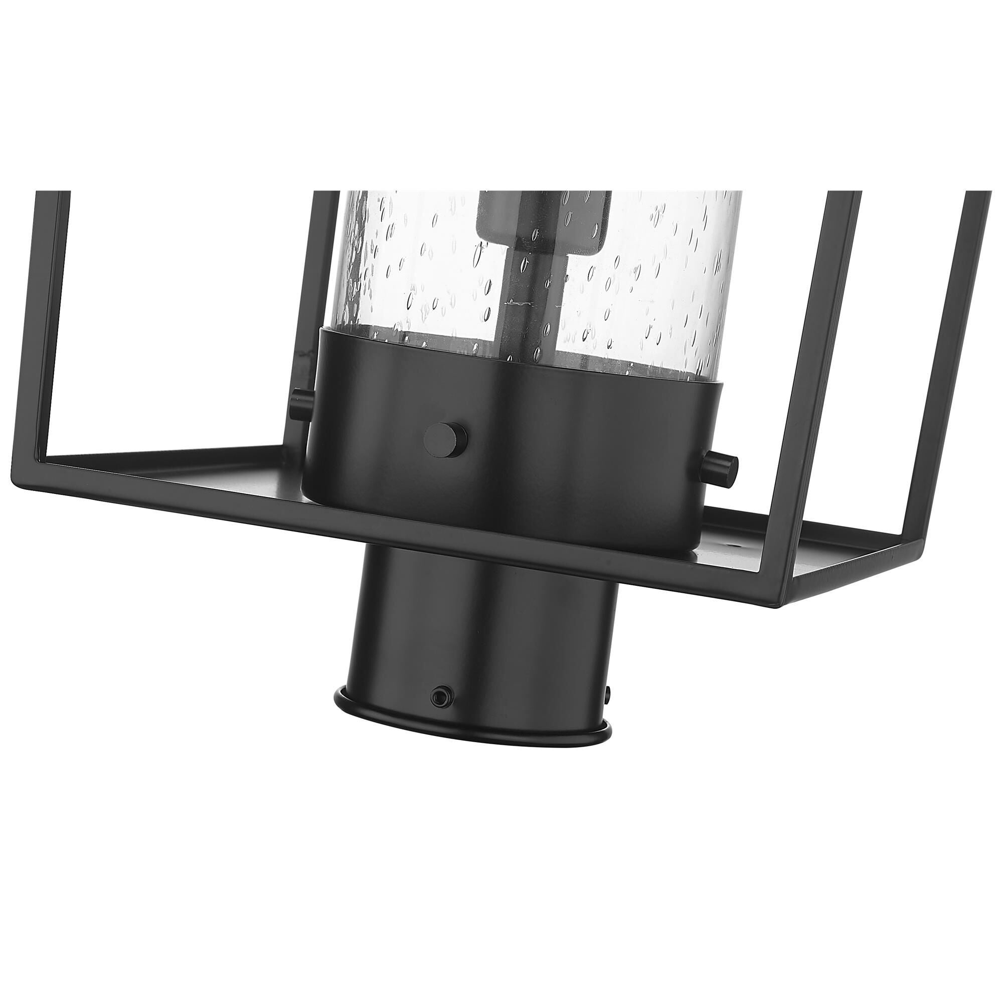 Shown in Black finish and Glass shade