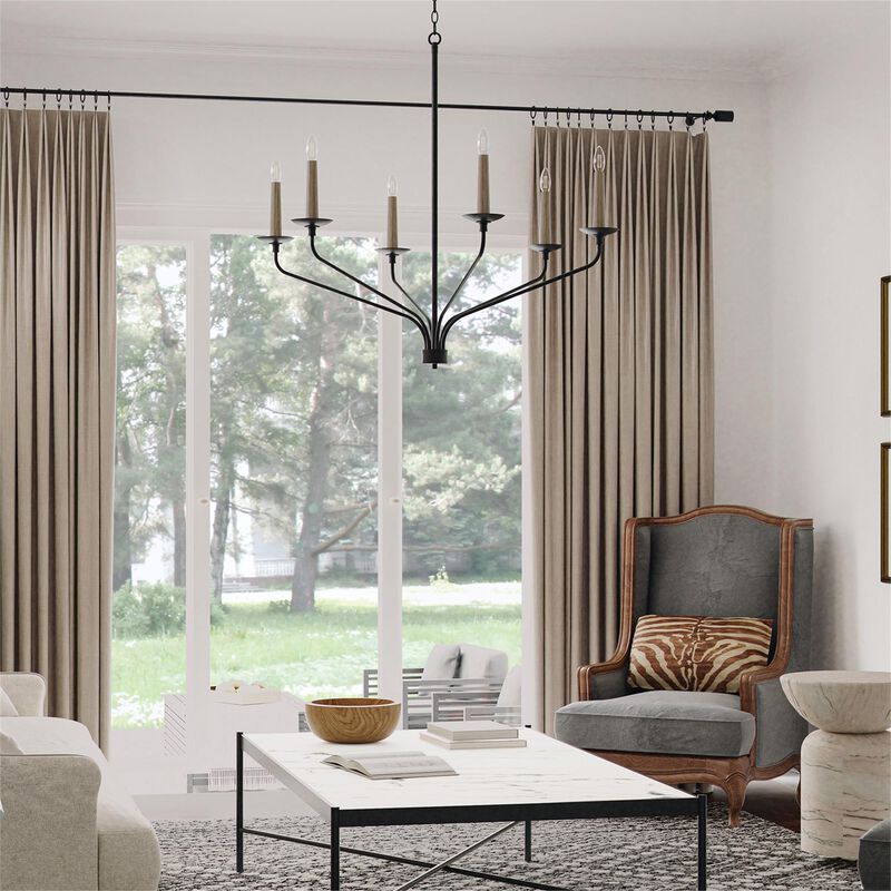 Wilder 32 Inch 6 Light Chandelier by Capital Lighting Fixture Company