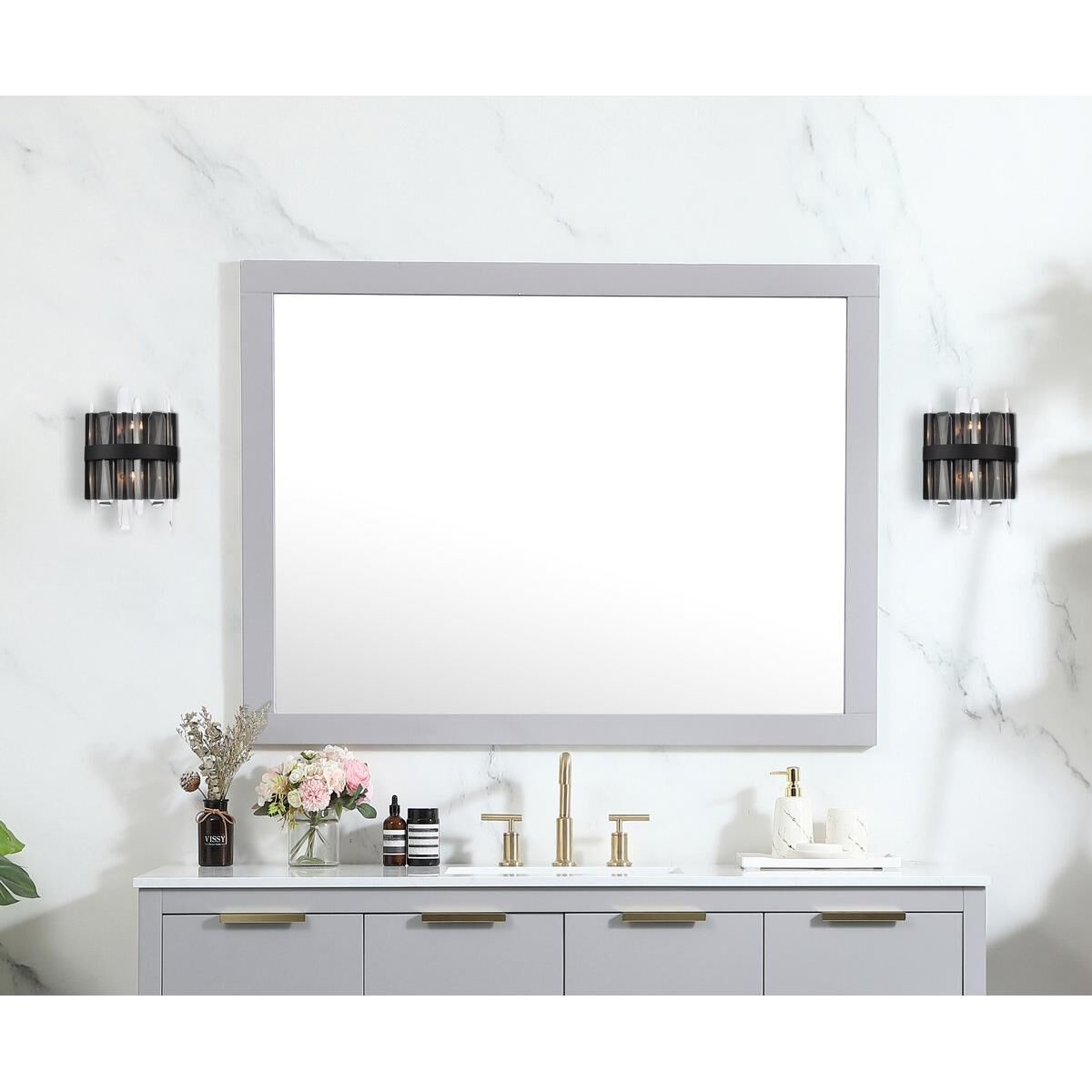 Shown in Black finish and Royal Cut crystal