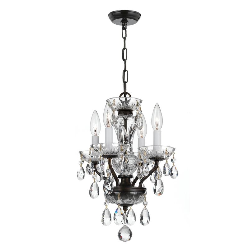 Traditional Crystal 11 Inch Chandelier by Crystorama