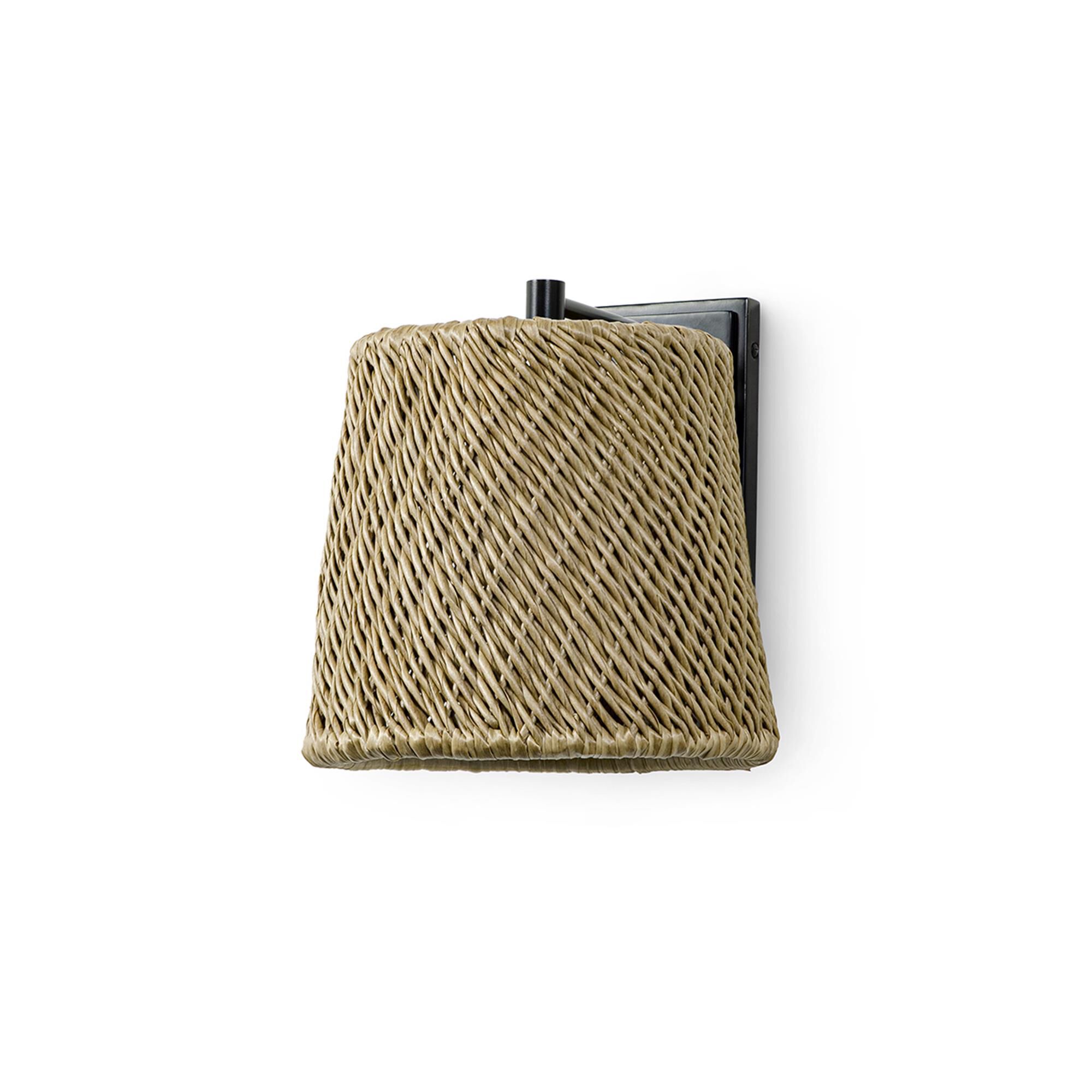Shown in Charcoal finish and All Weather Wicker Seagrass shade