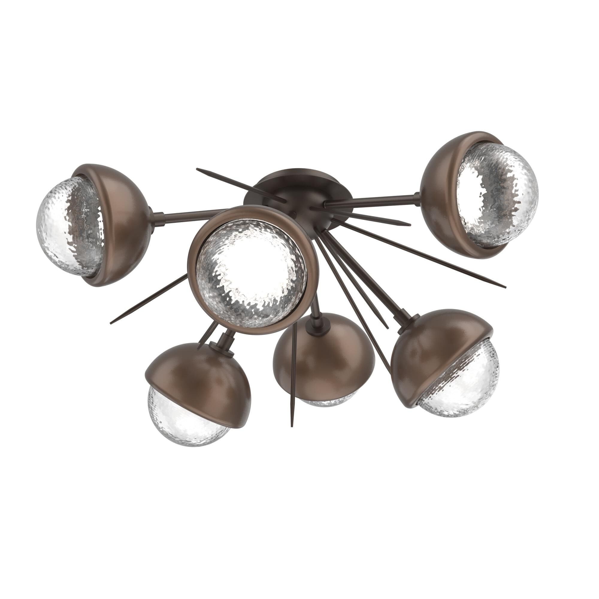 Levi Wilson Cabochon 28 Inch Semi Flush Mount by Hammerton Studio