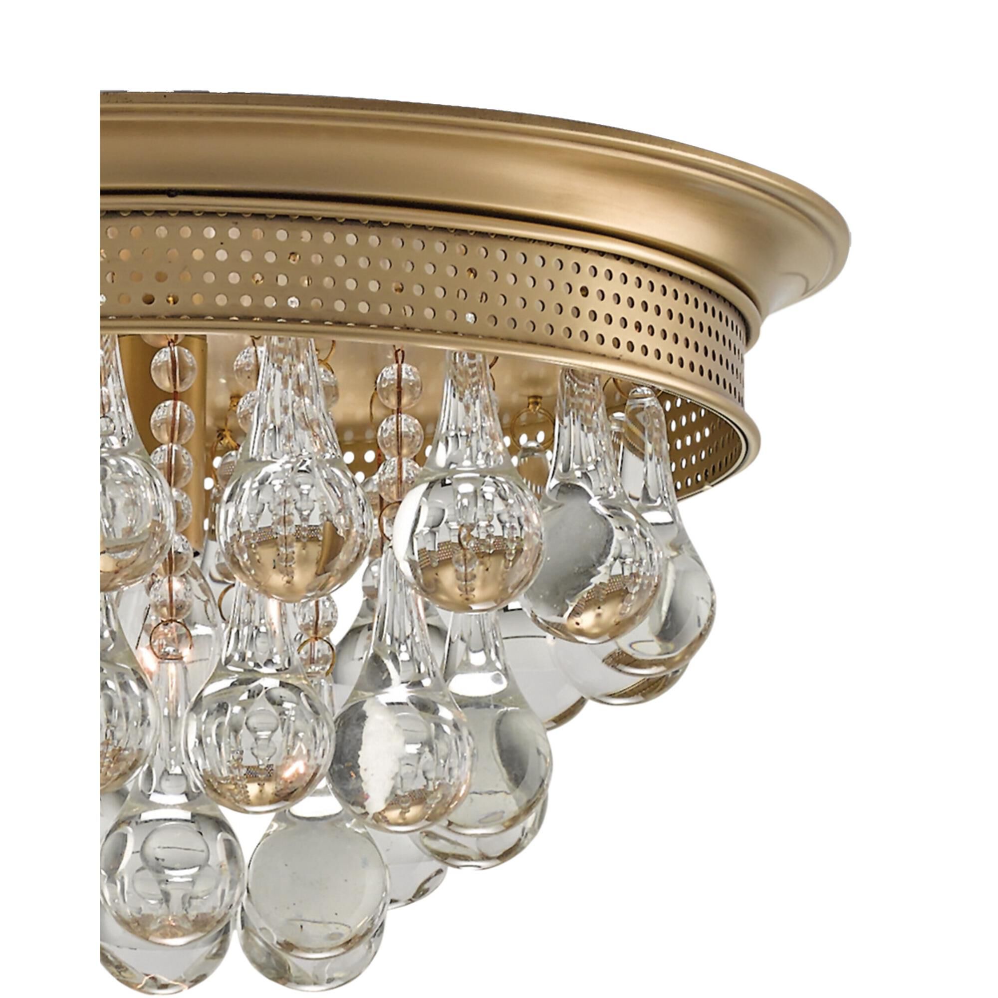 Worthing 14 Inch 1 Light Flush Mount,