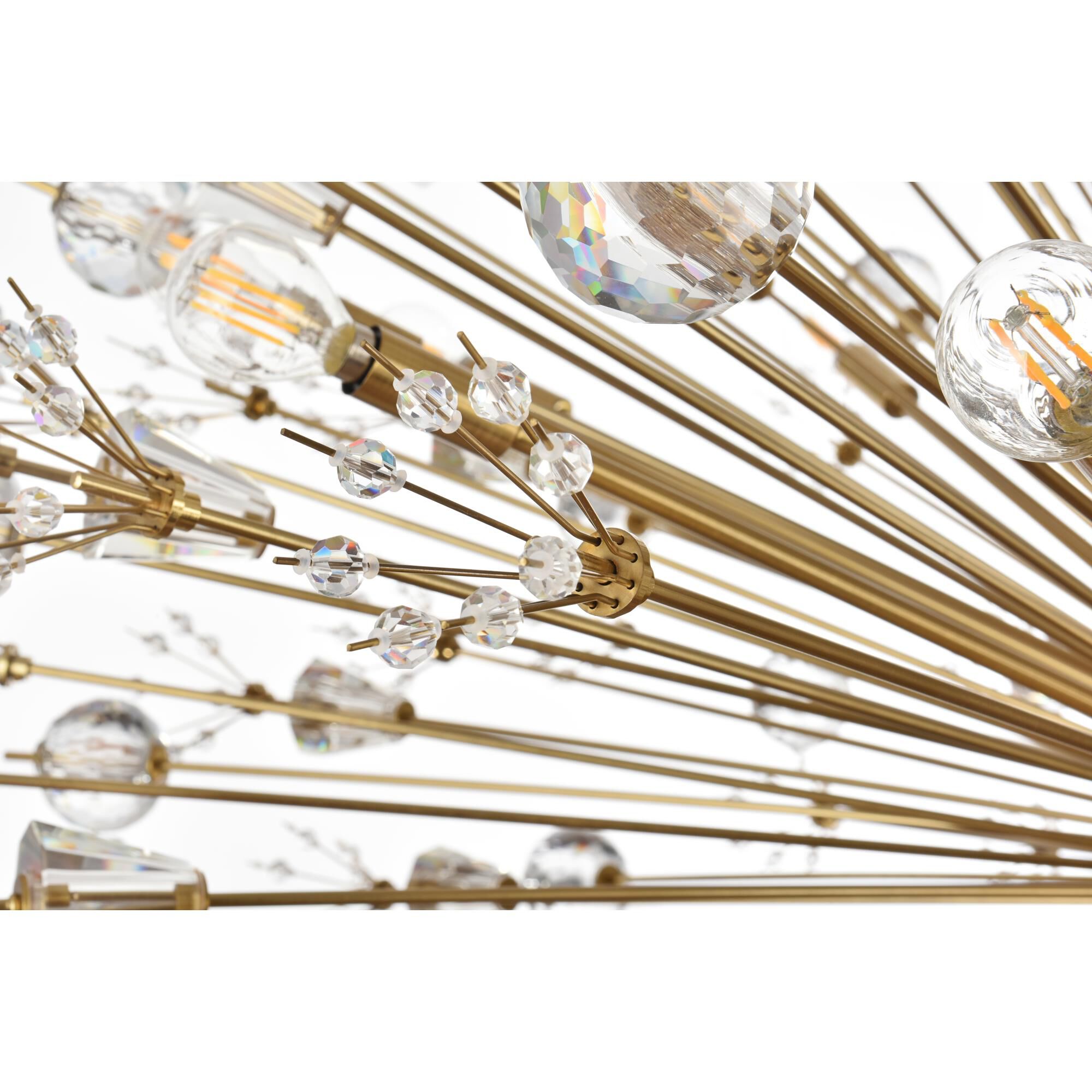 Shown in Gold finish and Clear Royal Cut crystal