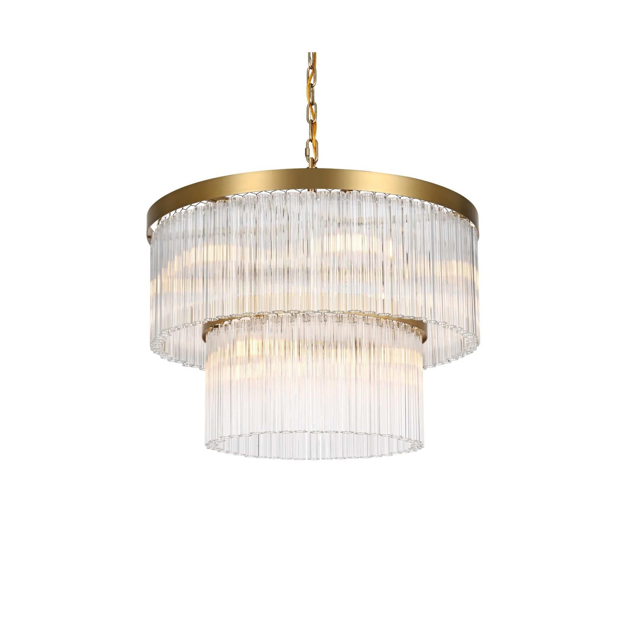 Shown in Satin Gold finish and Rc crystal