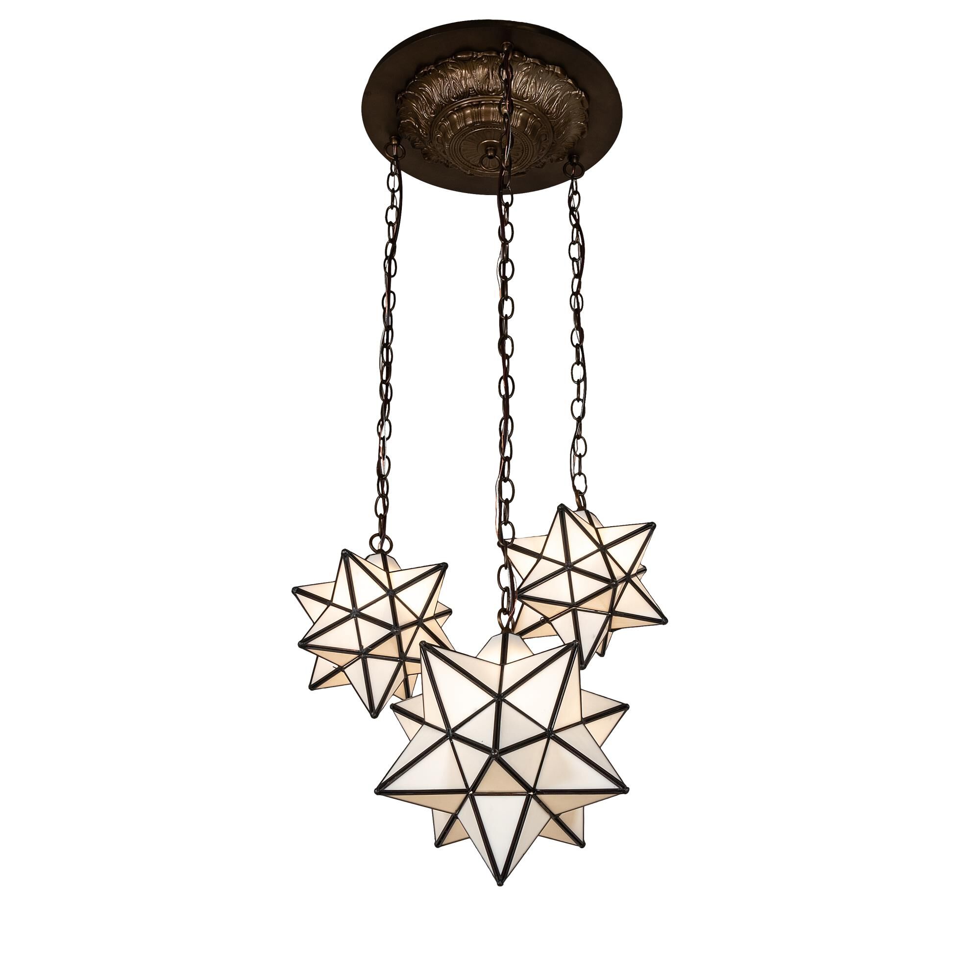 Shown in Antique Copper Finish finish and White glass