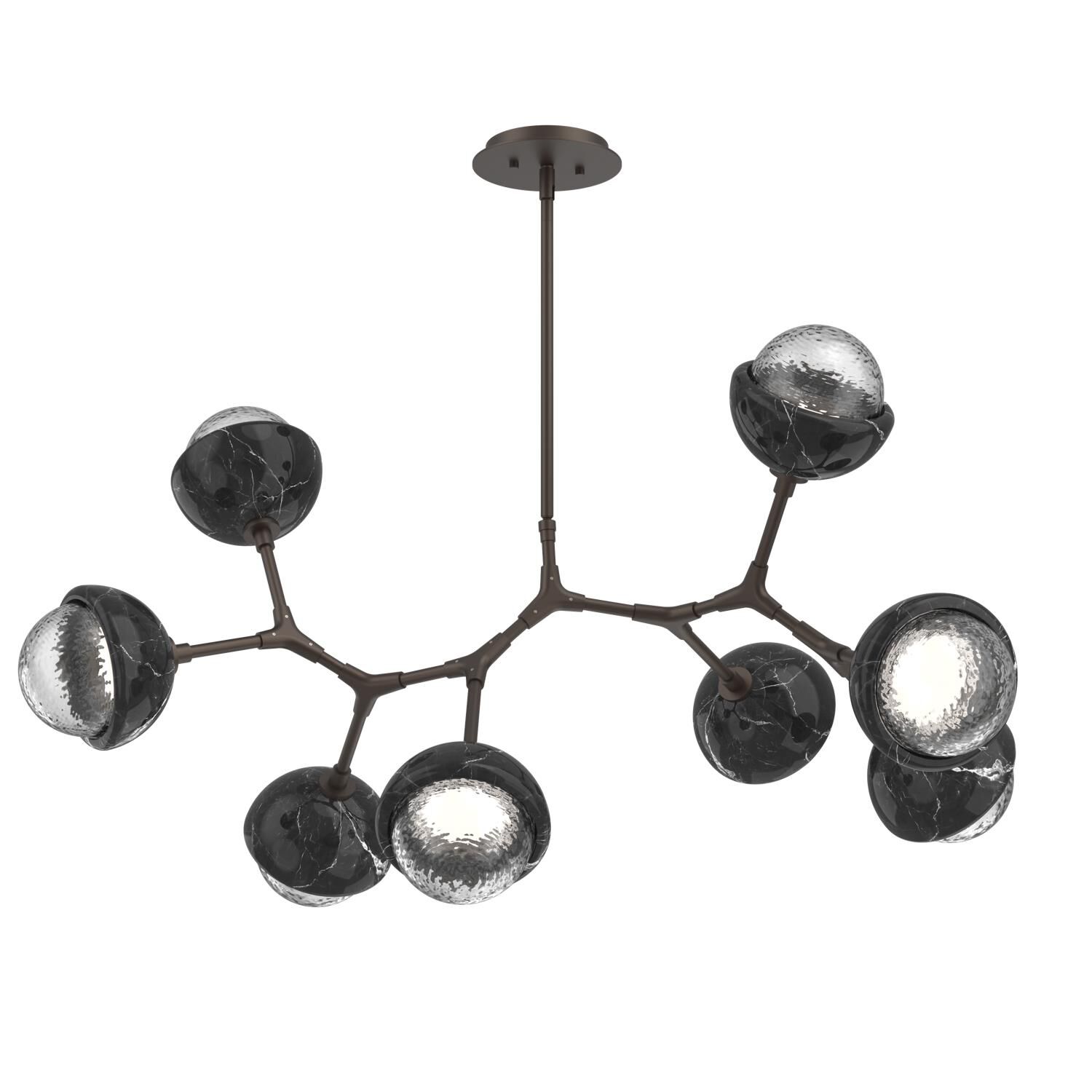 Levi Wilson Cabochon 38 Inch Linear Suspension Light by Hammerton Studio