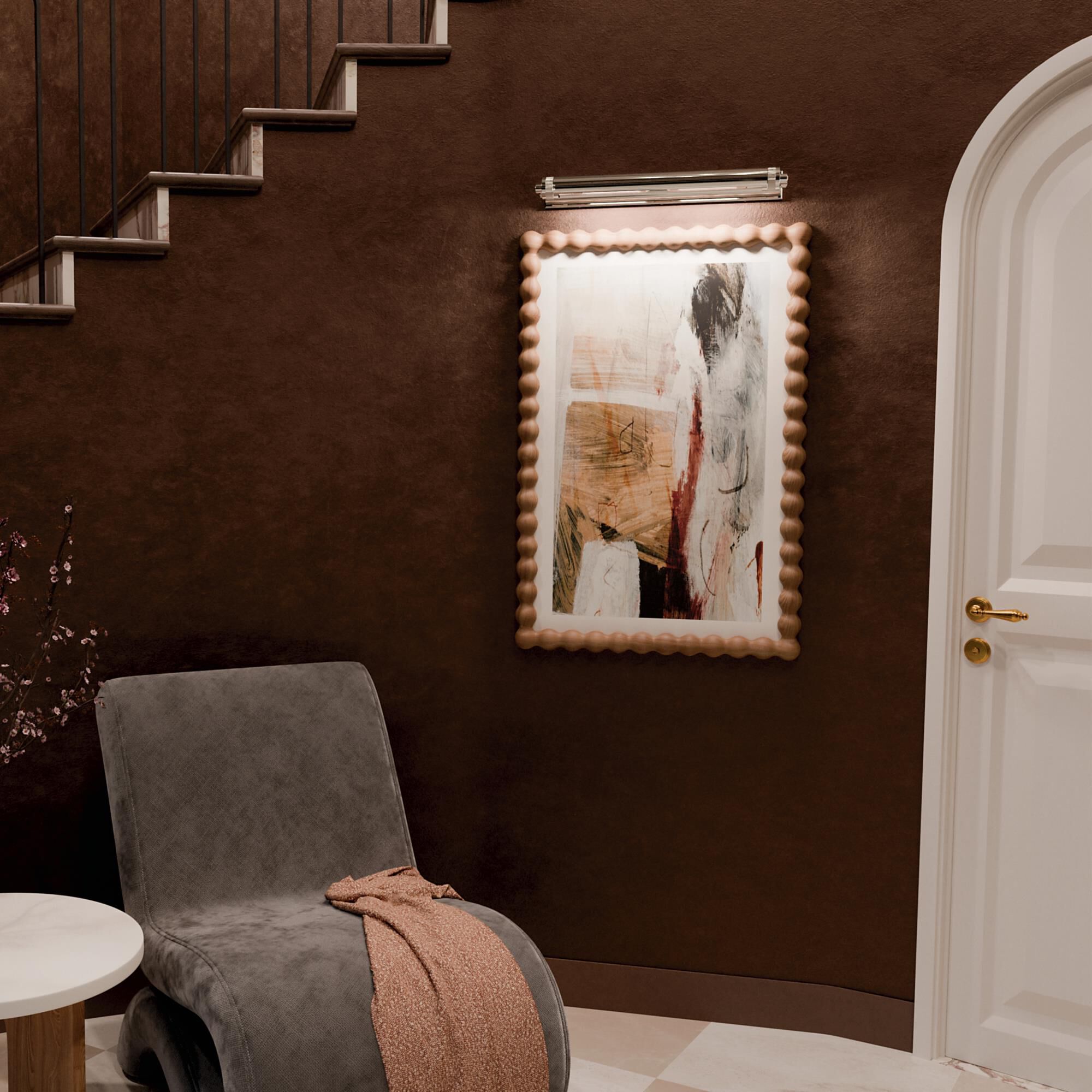 Shown in Polished Nickel finish and Metal shade