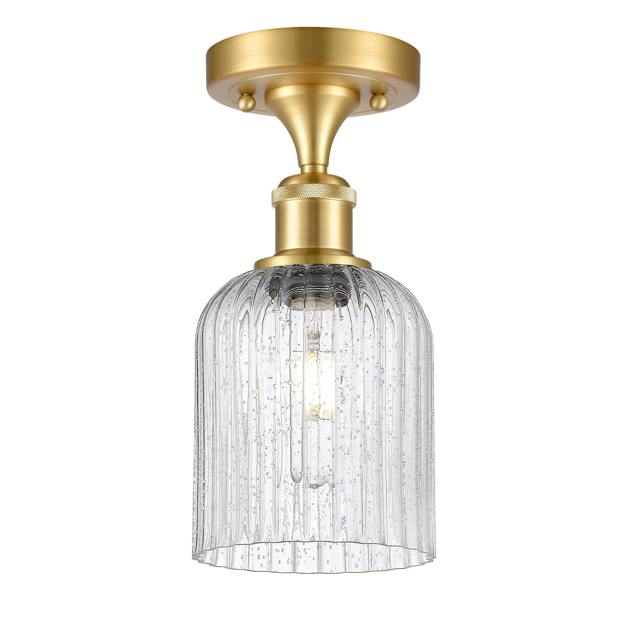 Shown in Satin Gold finish and Seedy shade