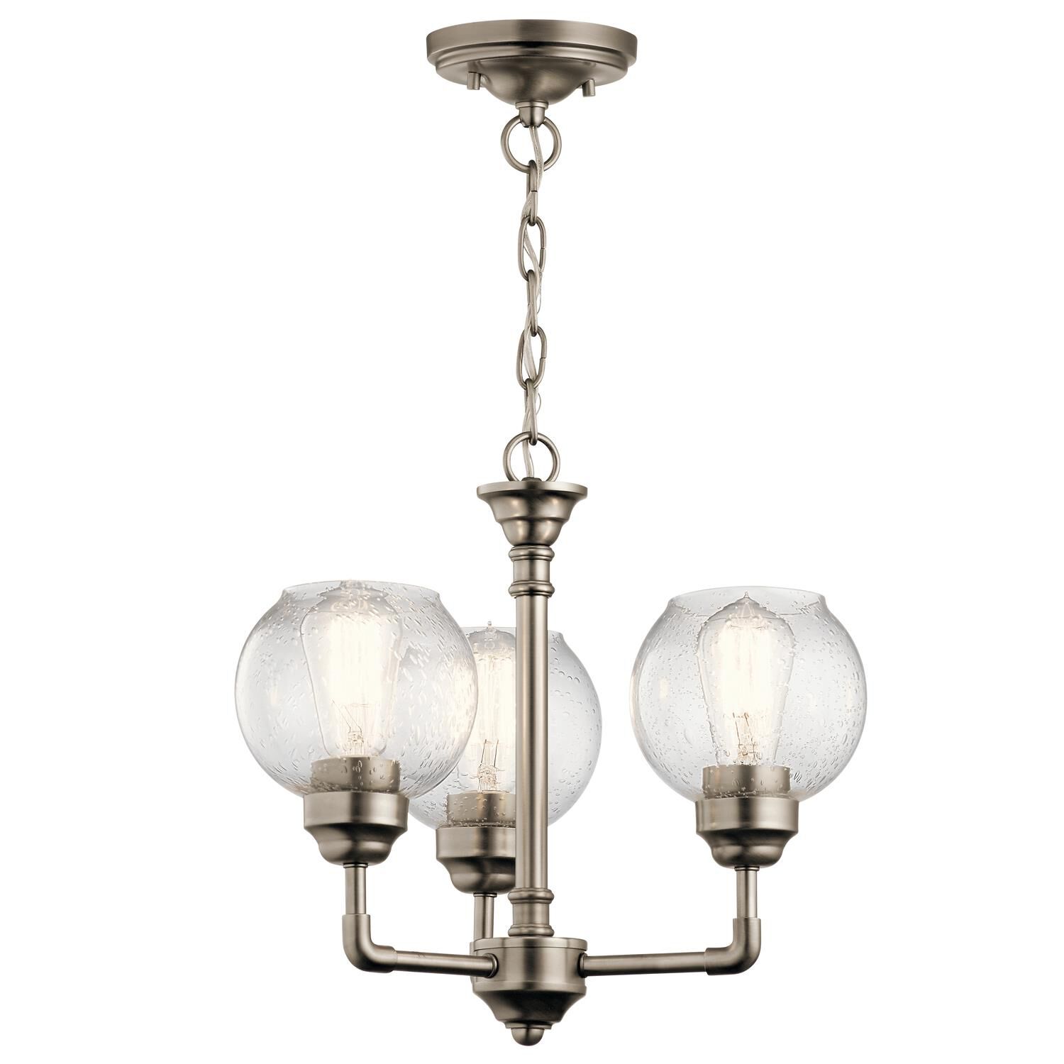 Shown in Antique Pewter finish and Clear Seeded glass