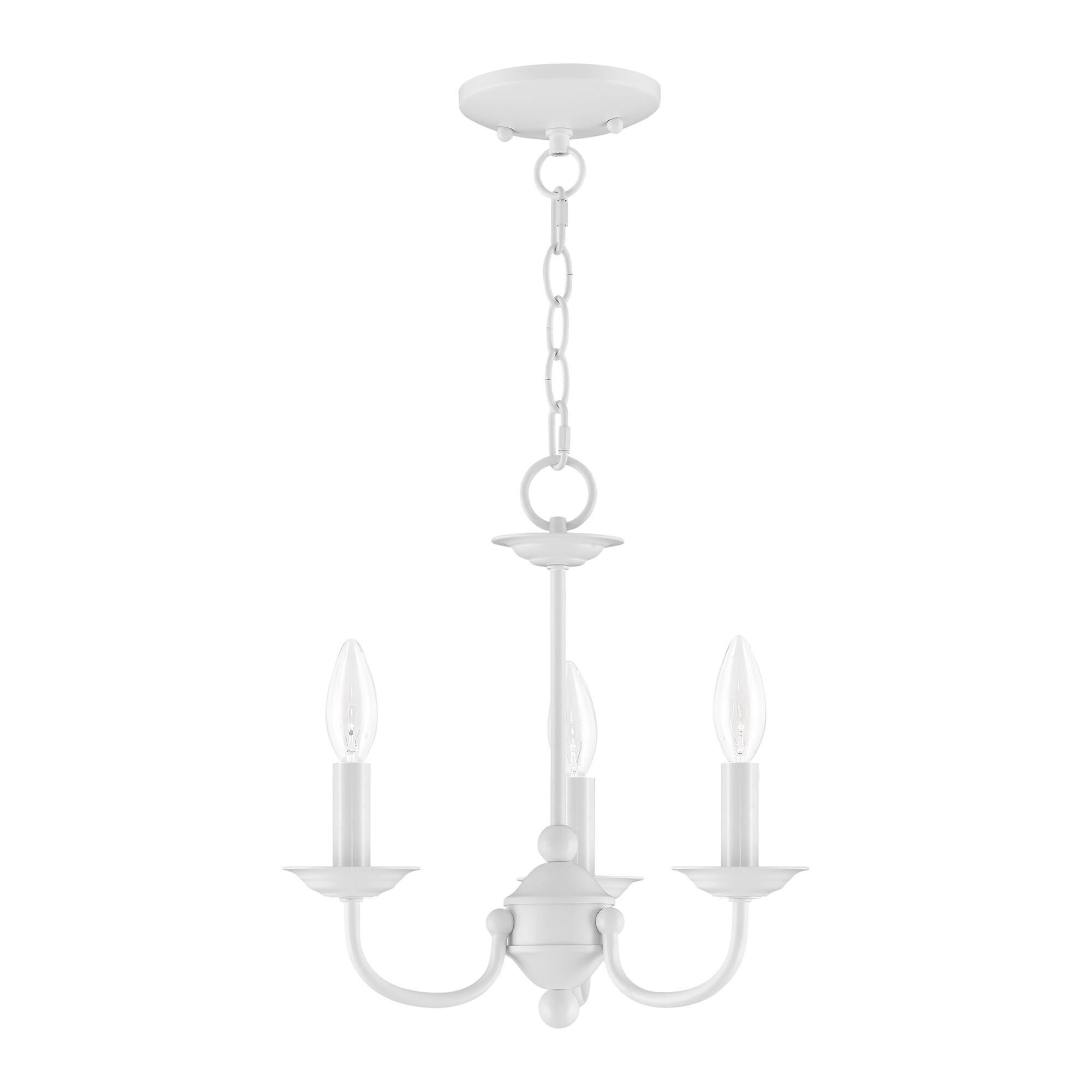 Home Basics 14 Inch 3 Light Mini Chandelier by Livex Lighting