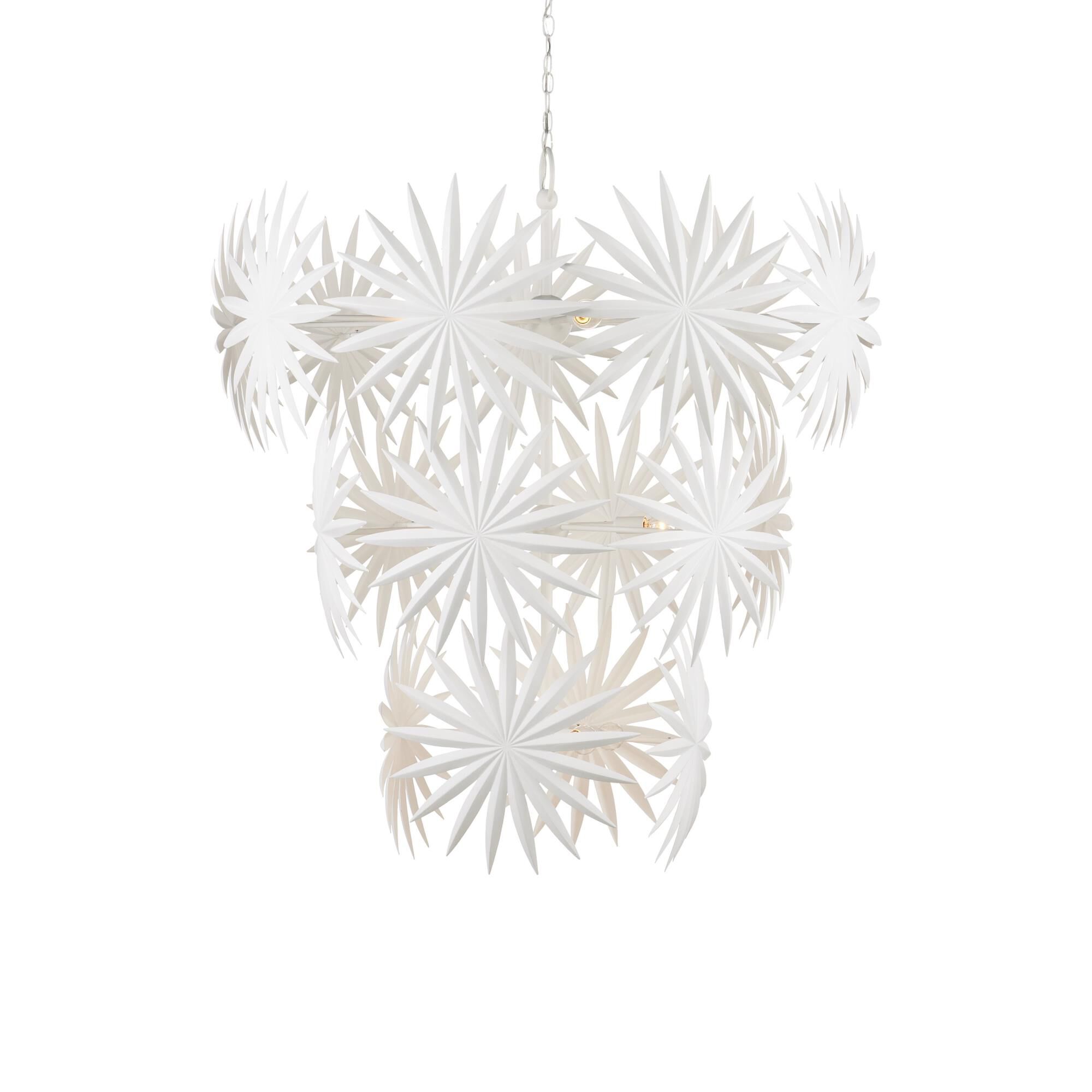 Marjorie Skouras Collection Bismarkia 43 Inch 13 Light Chandelier by Currey and Company