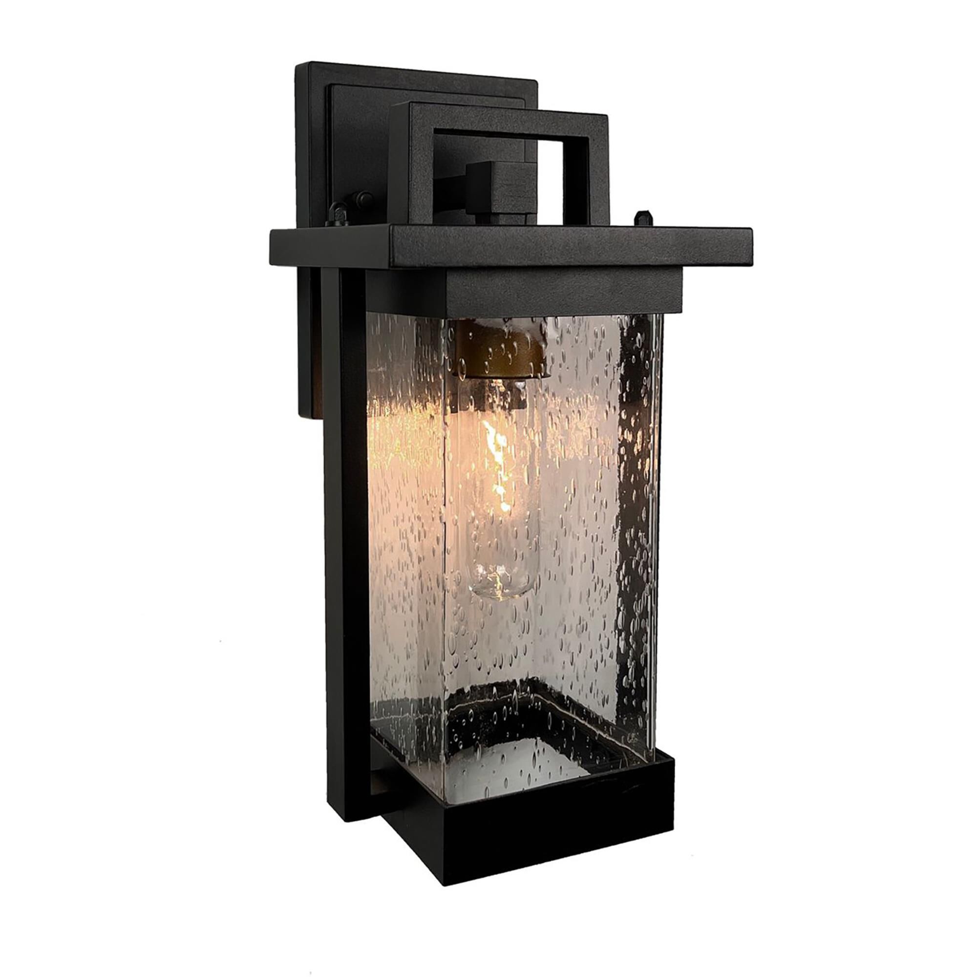 Shown in Matte Black finish and Clear glass