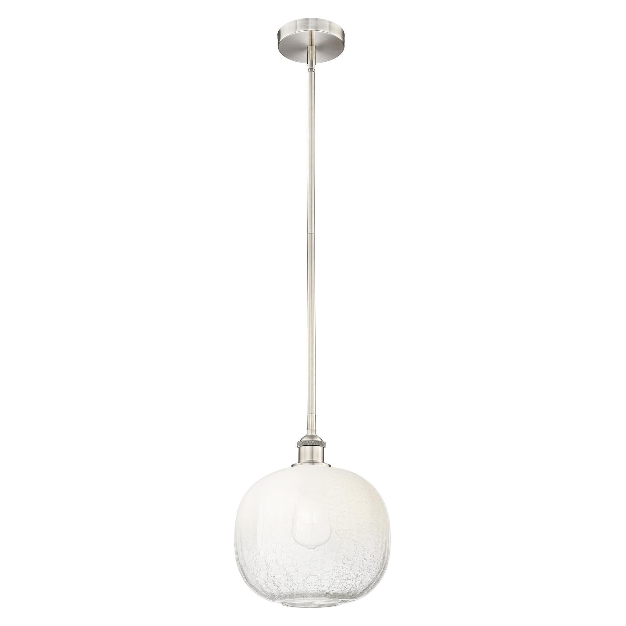 Shown in Brushed Satin Nickel finish and Opal glass