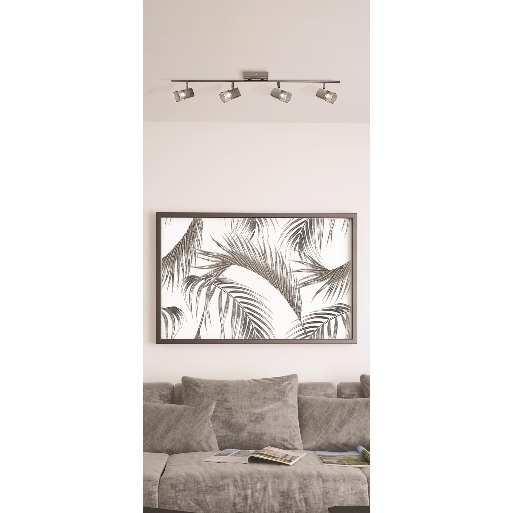 Shown in Satin Nickel finish and Frosted Clear glass and No Accent accent