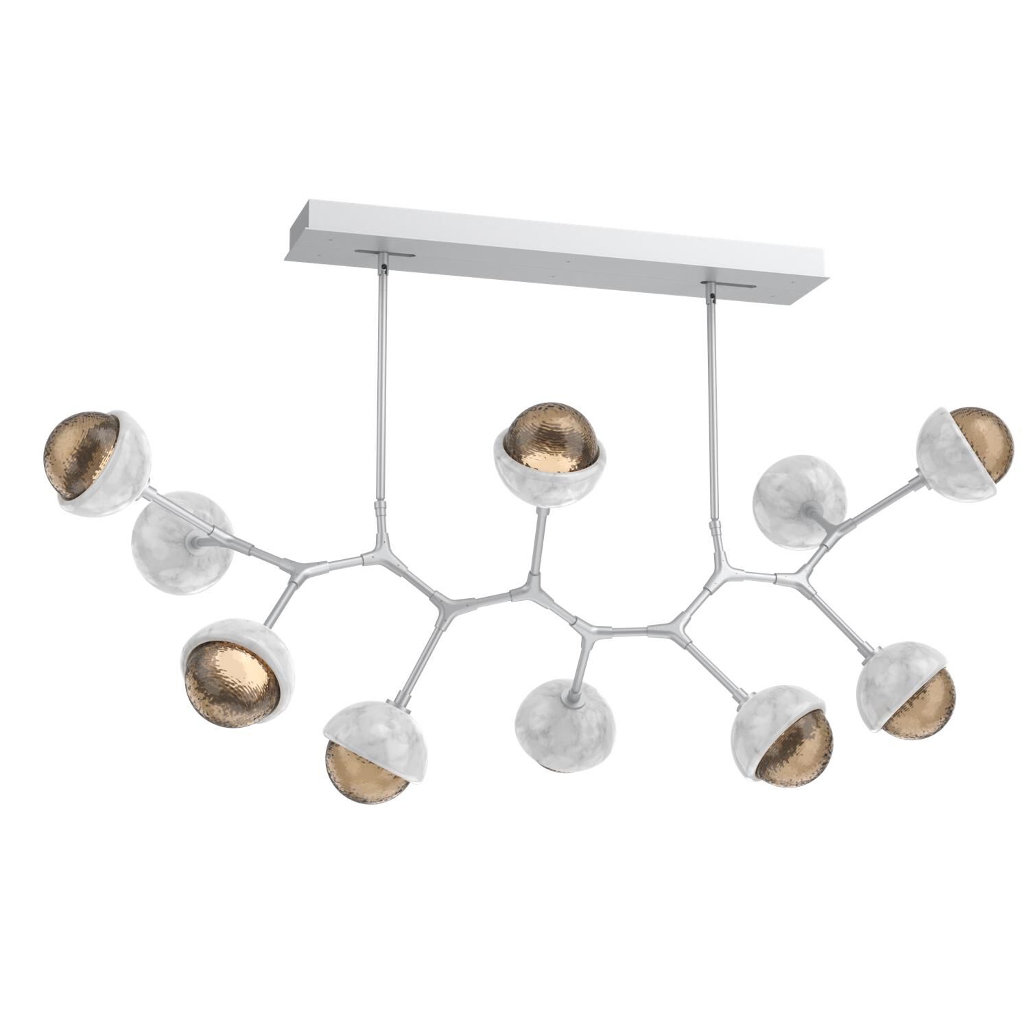 Levi Wilson Cabochon 56 Inch Linear Suspension Light by Hammerton Studio