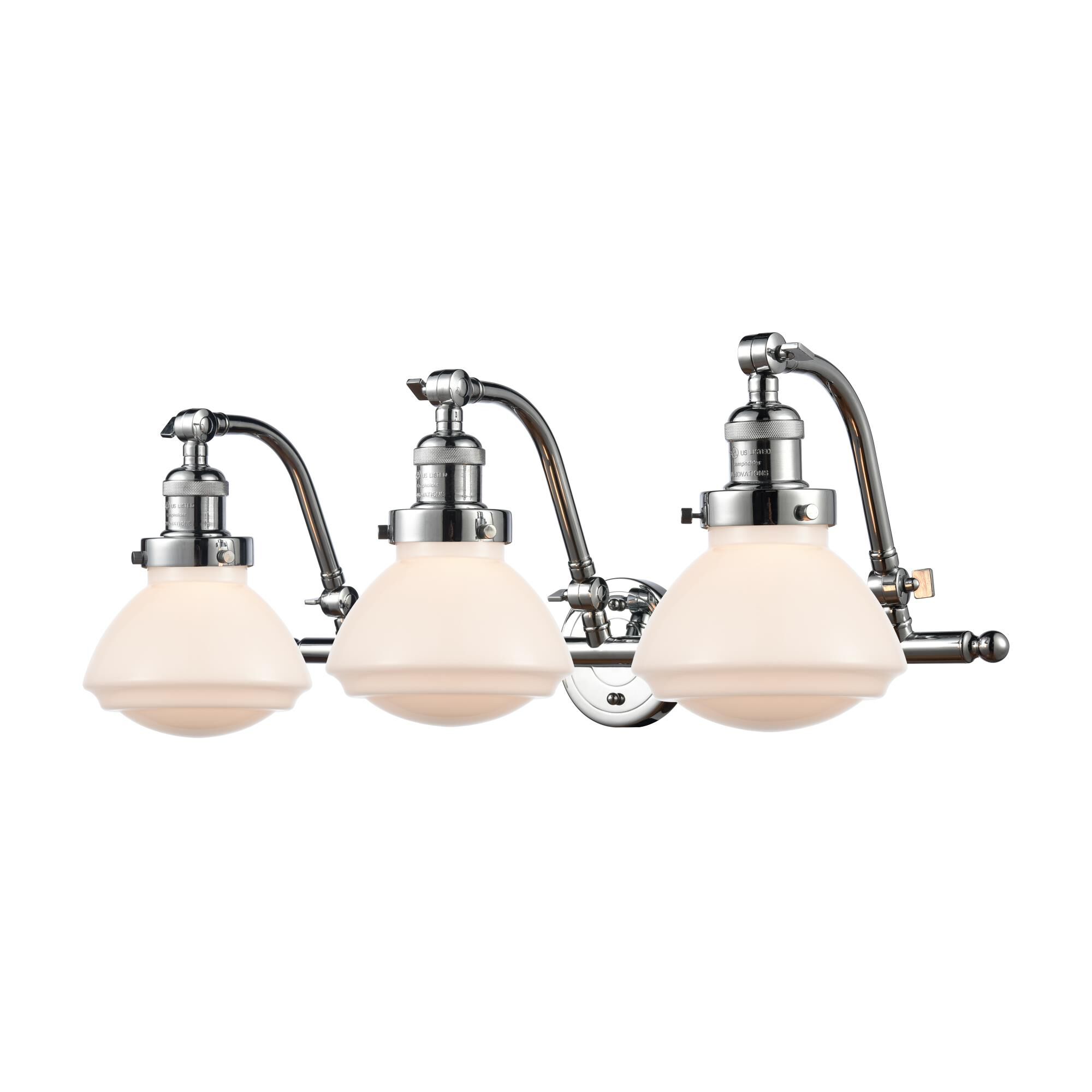 Shown in Polished Chrome finish and Bell glass and Glass shade