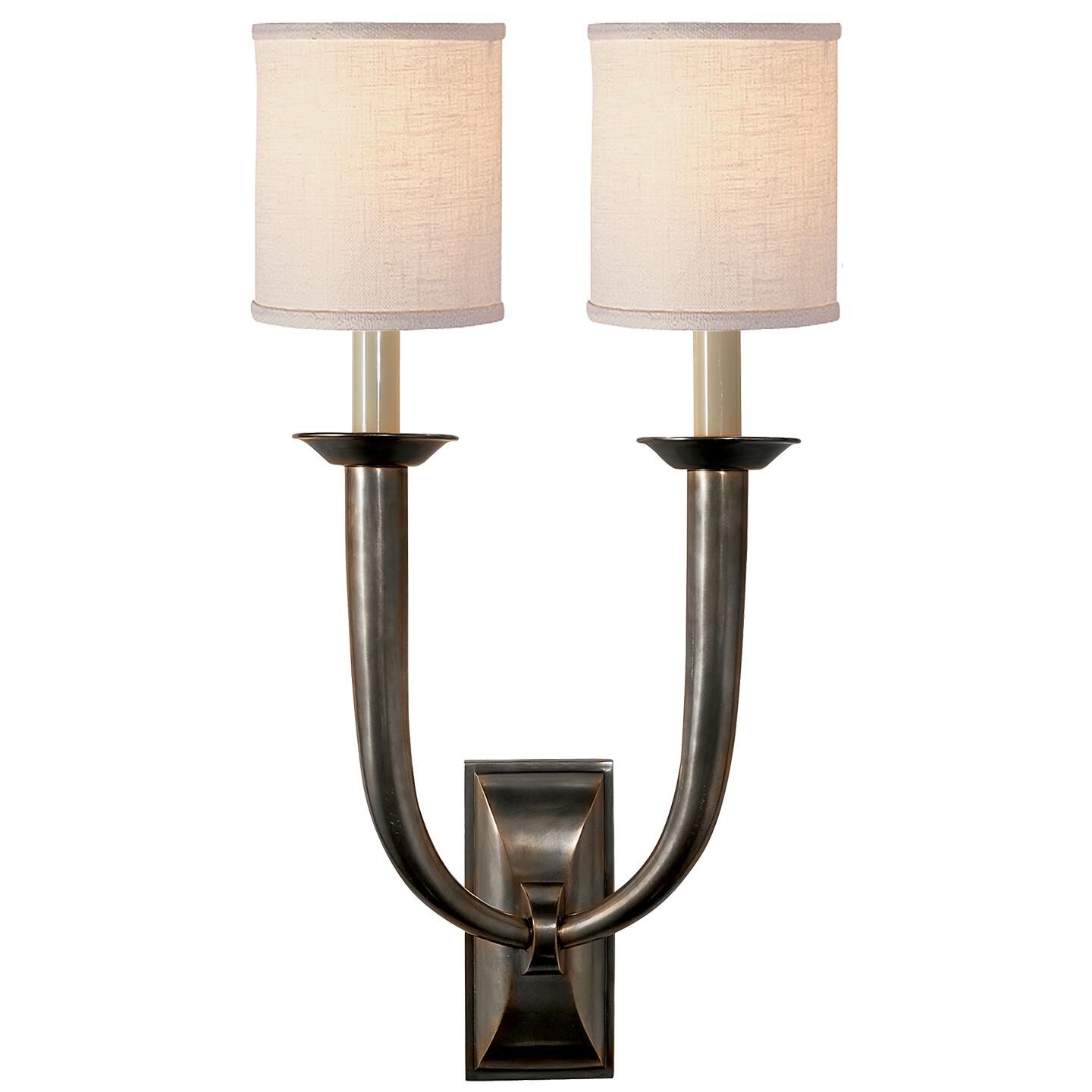 French Deco Horn 22 Inch Wall Sconce by Visual Comfort Signature Collection