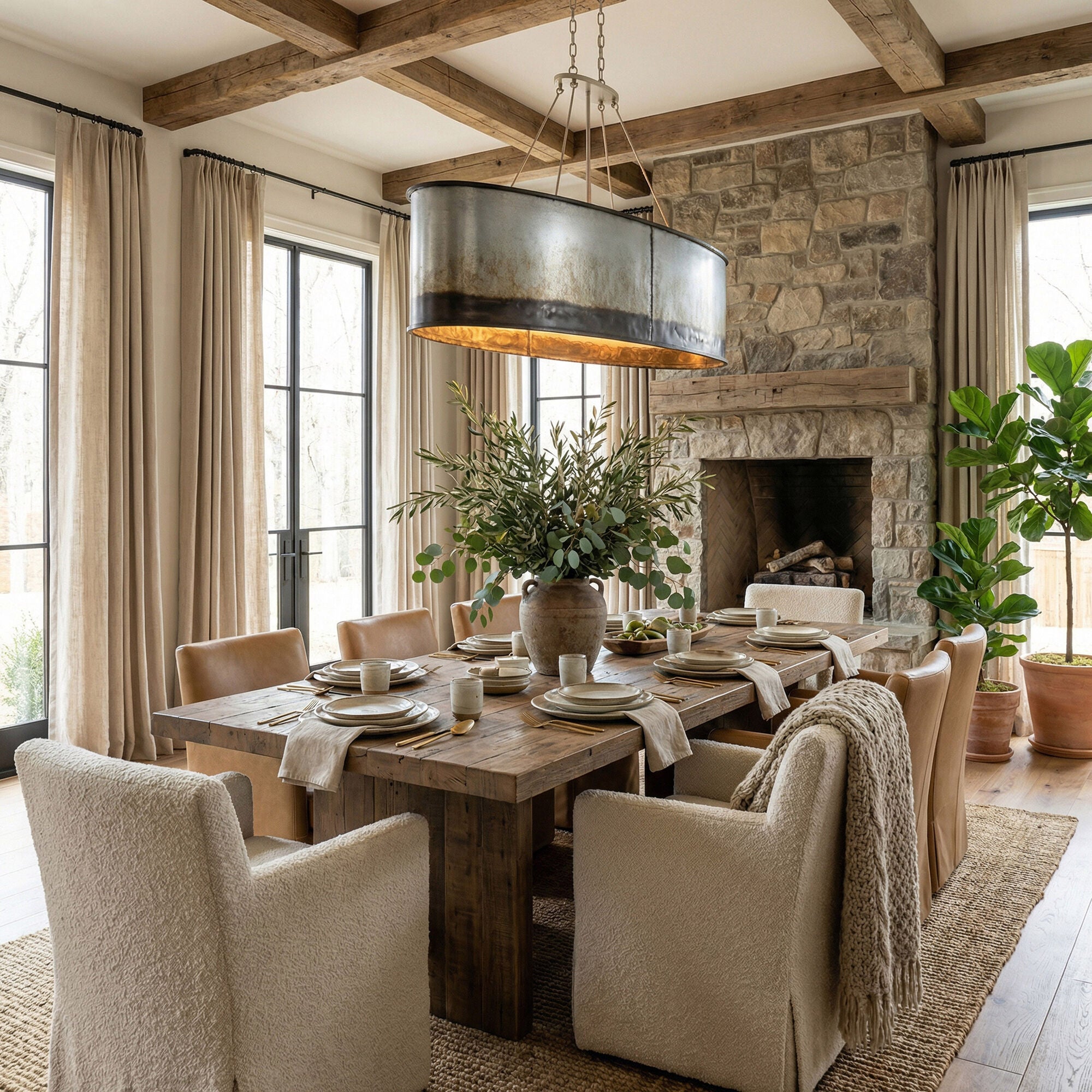 Cannery Large Linear Chandelier,