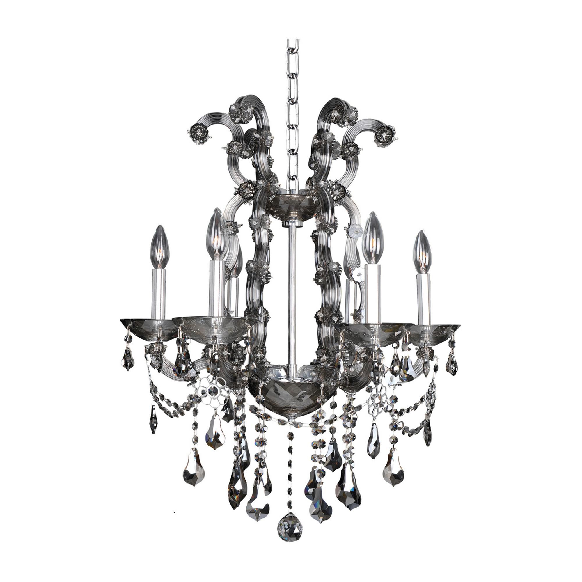 Brahms 22 Inch 6 Light Mini Chandelier by Allegri
