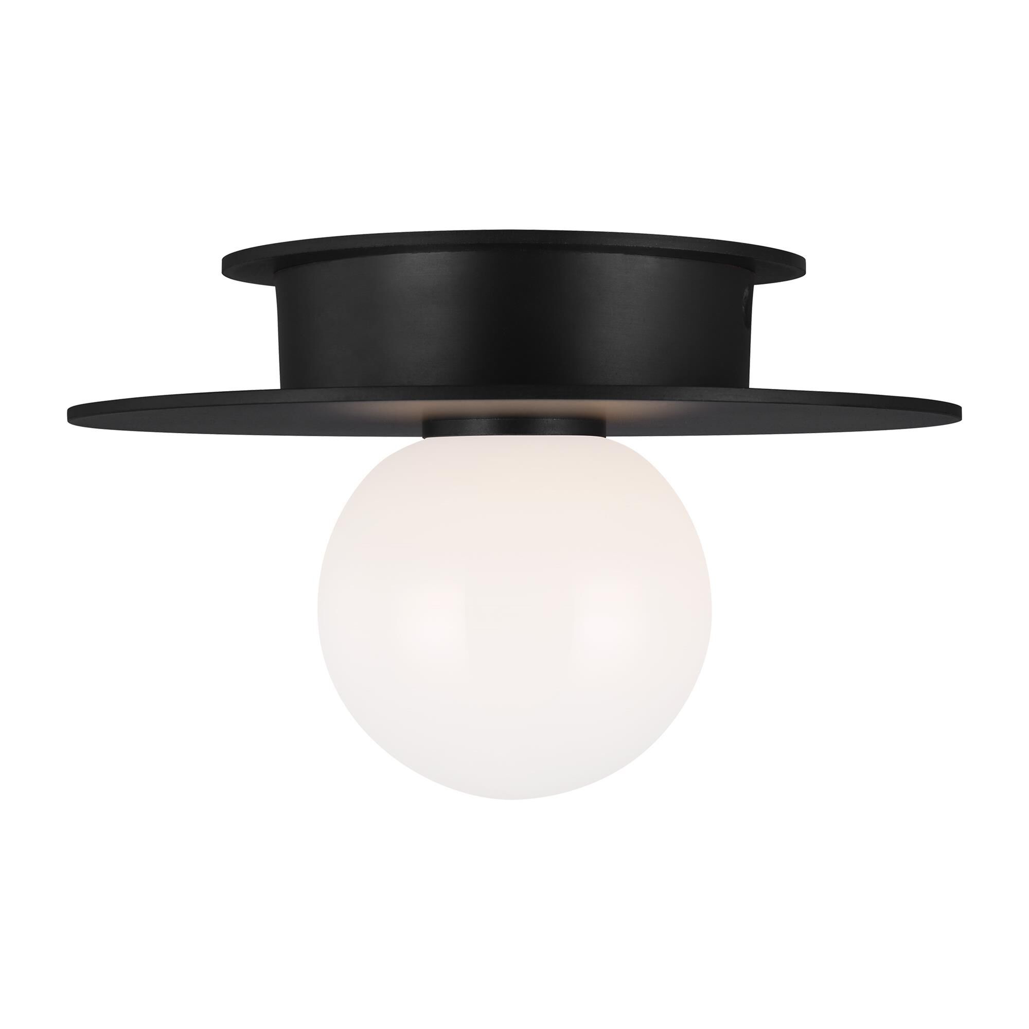 Shown in Midnight Black finish and Milk Whitesteel glass