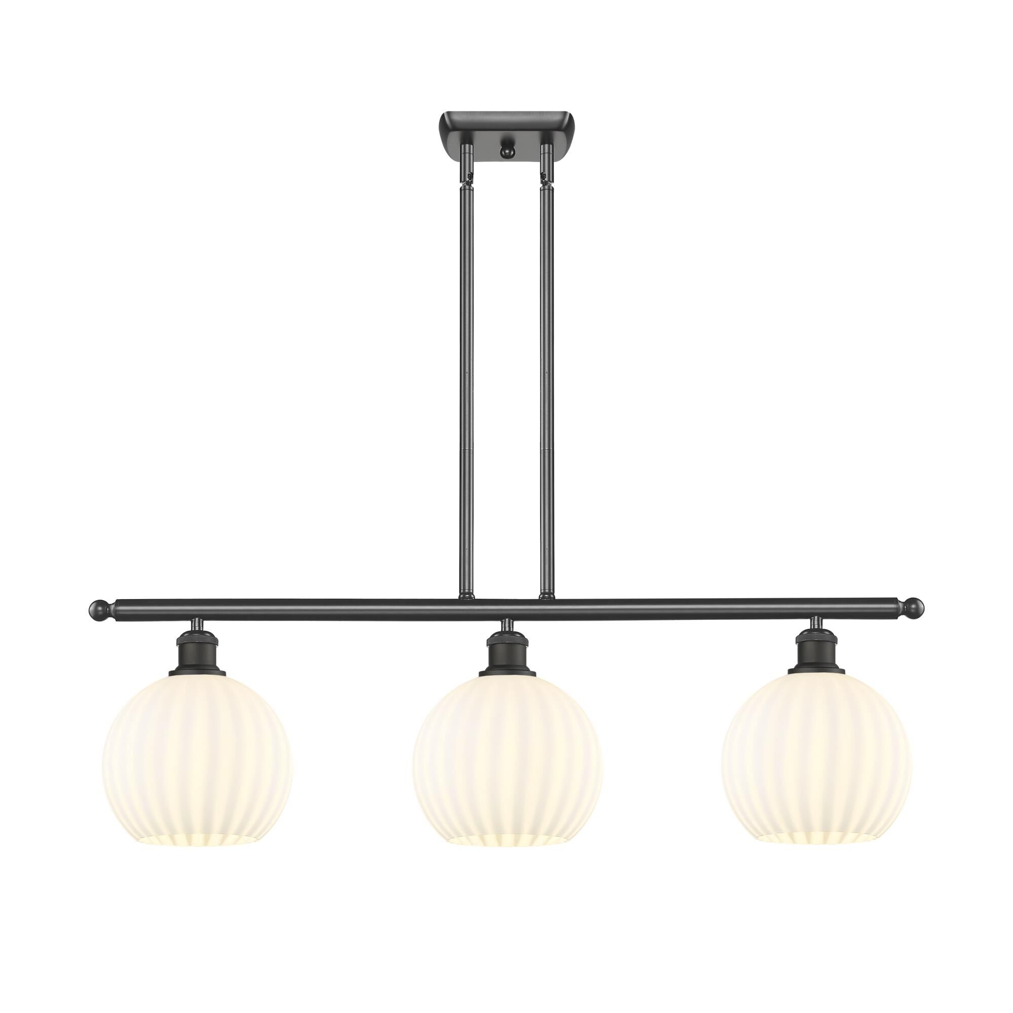 Bruno Marashlian White Venetian 36 Inch Linear Suspension Light by Innovations Lighting