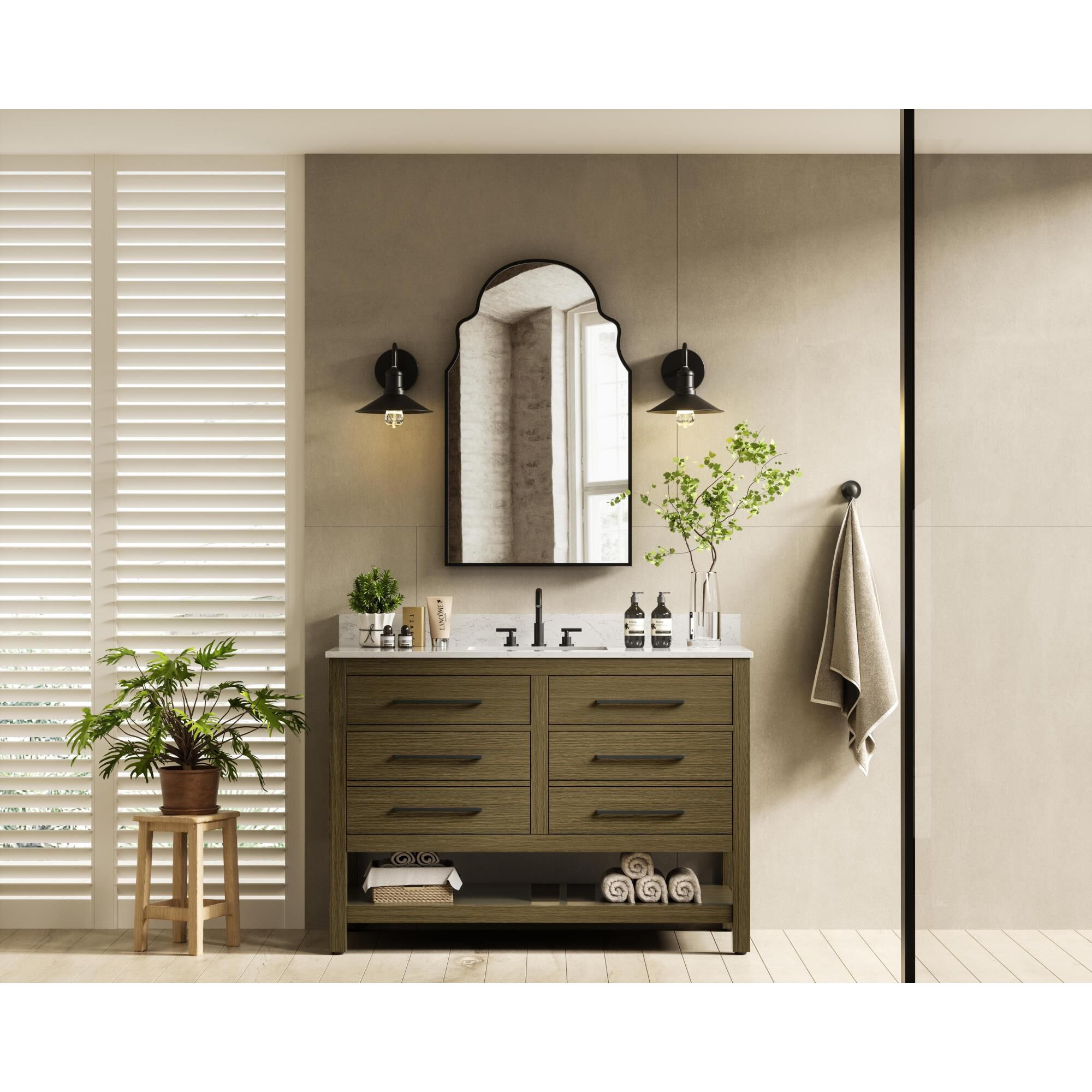 Shown in Chestnut Brown finish