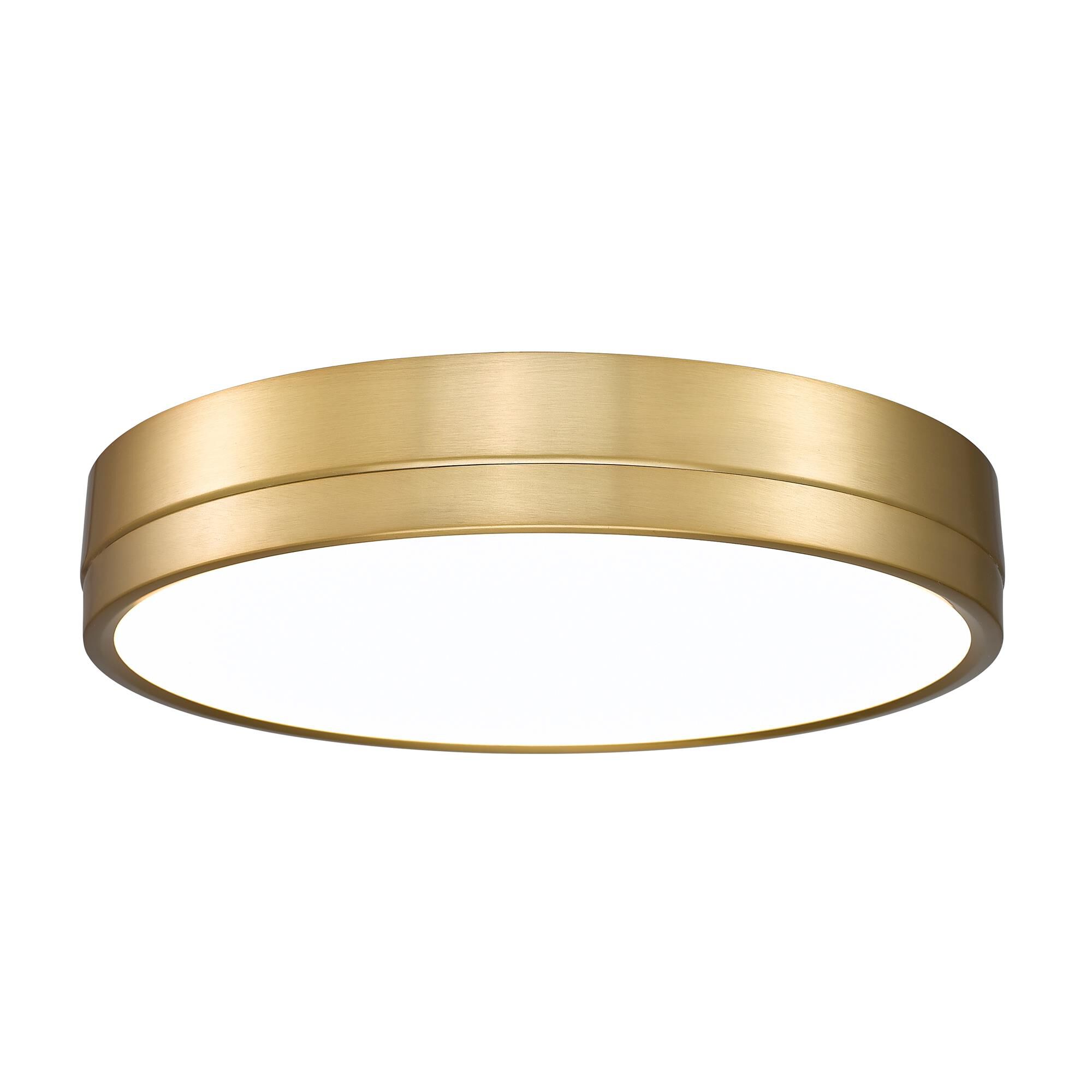 Shown in Modern Gold finish and Frosted glass and Frosted shade