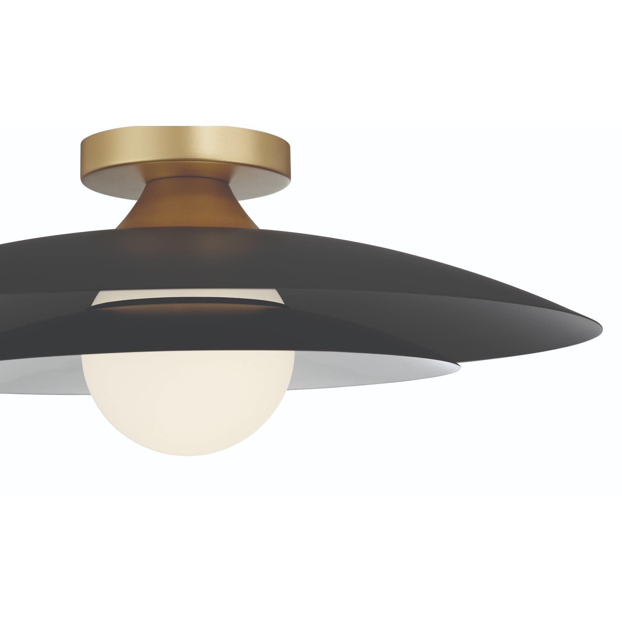 Welsh 18 Inch 1 Light LED Semi Flush Mount,