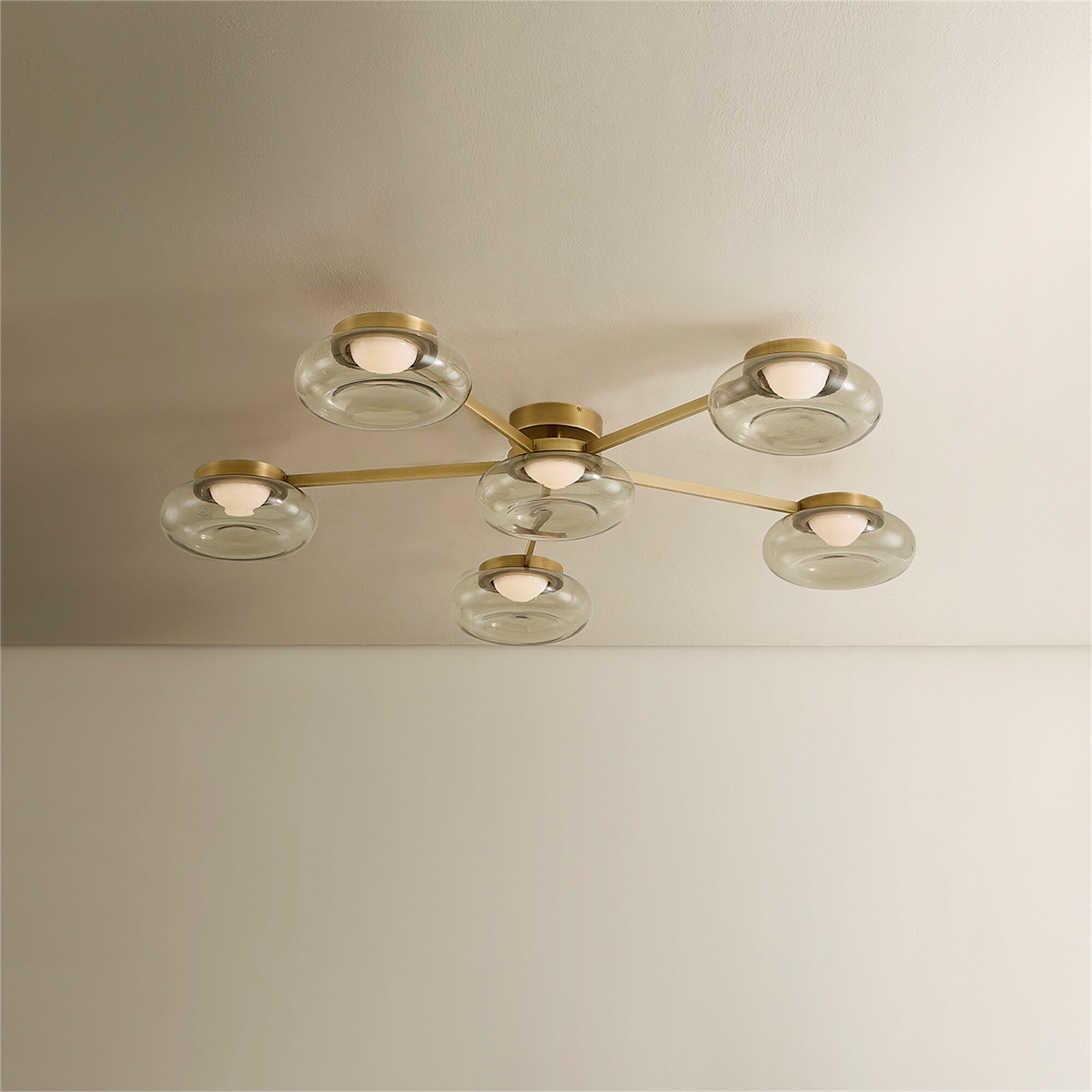 Opalesce 50 Inch Semi Flush Mount,