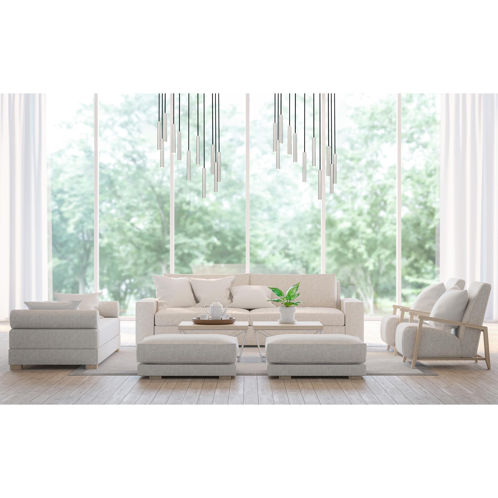 Shown in Brushed Nickel finish and Brushed Nickel glass and Brushed Nickel shade