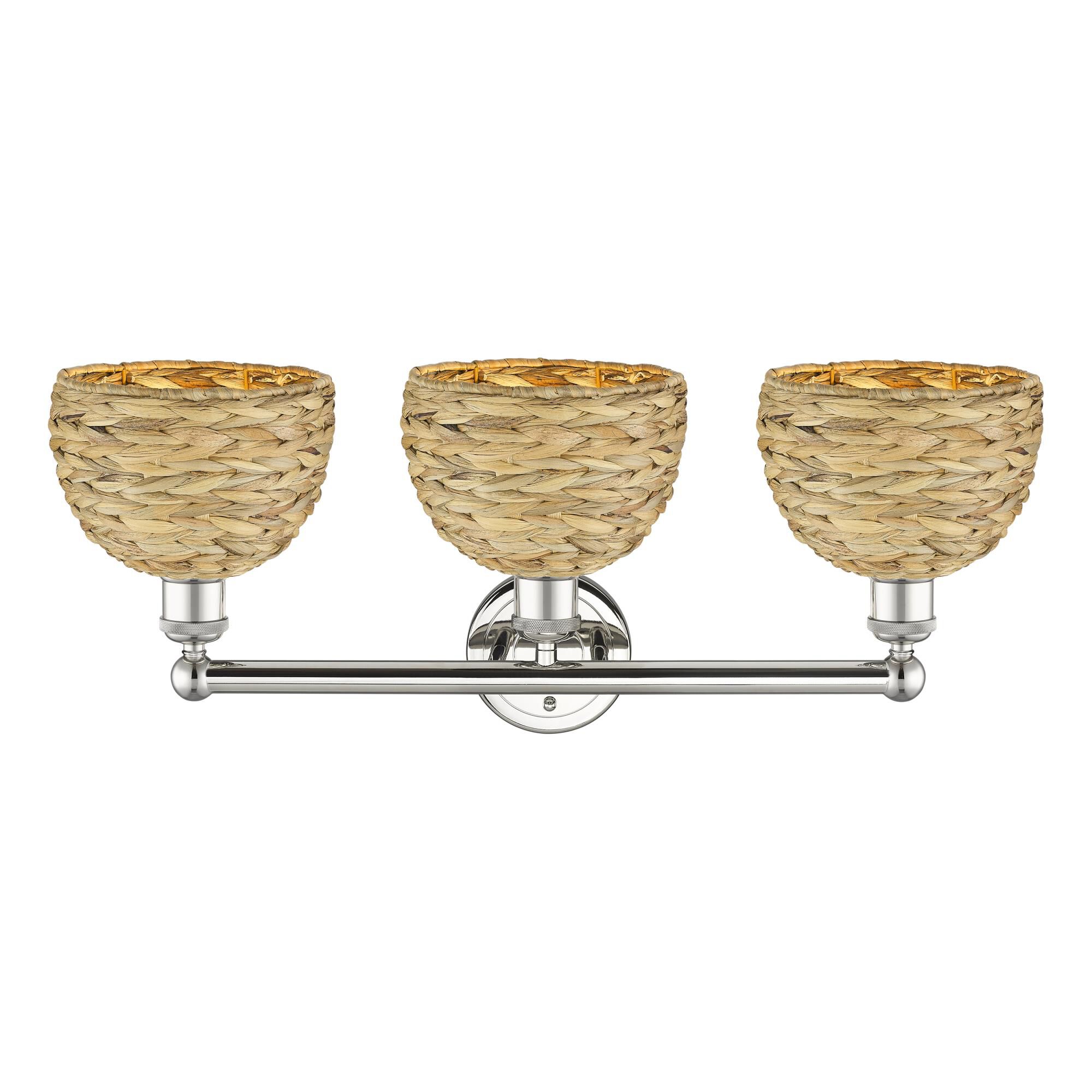 Bruno Marashlian Woven Rattan 26 Inch Bath Vanity Light by Innovations Lighting