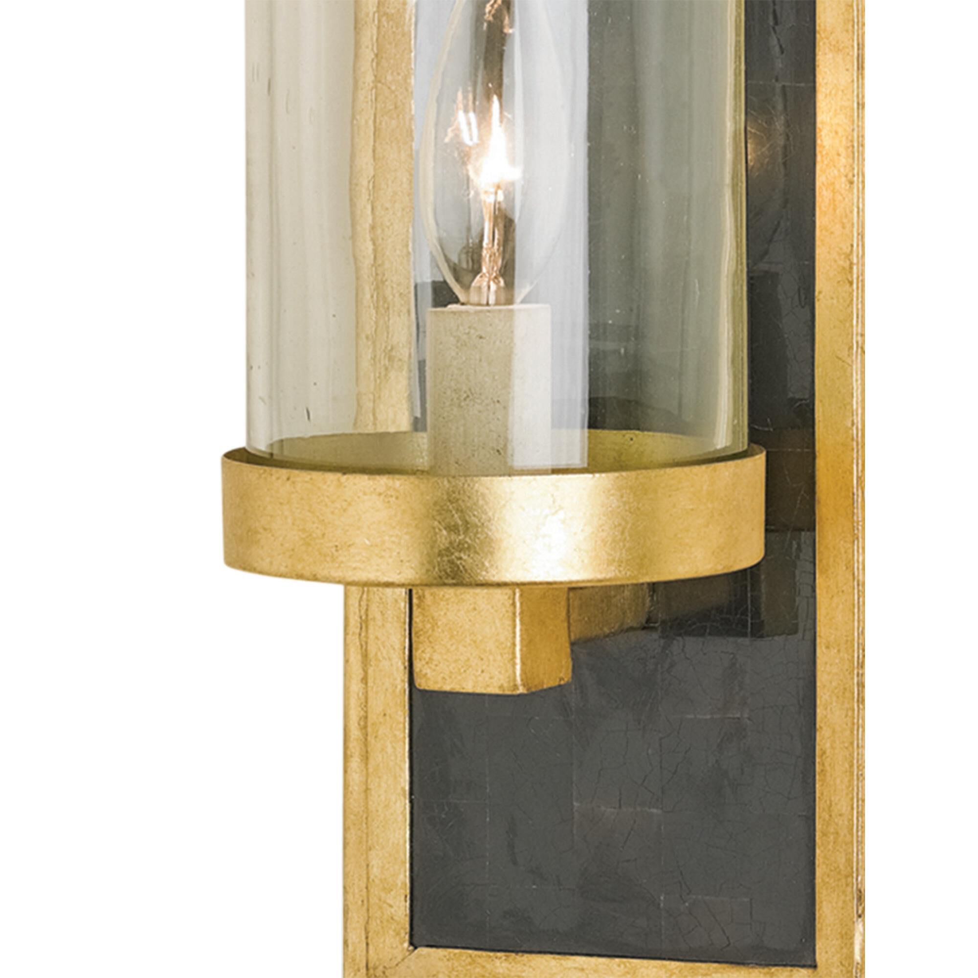 Shown in Contemporary Gold Leaf/Black Penshell Crackle finish
