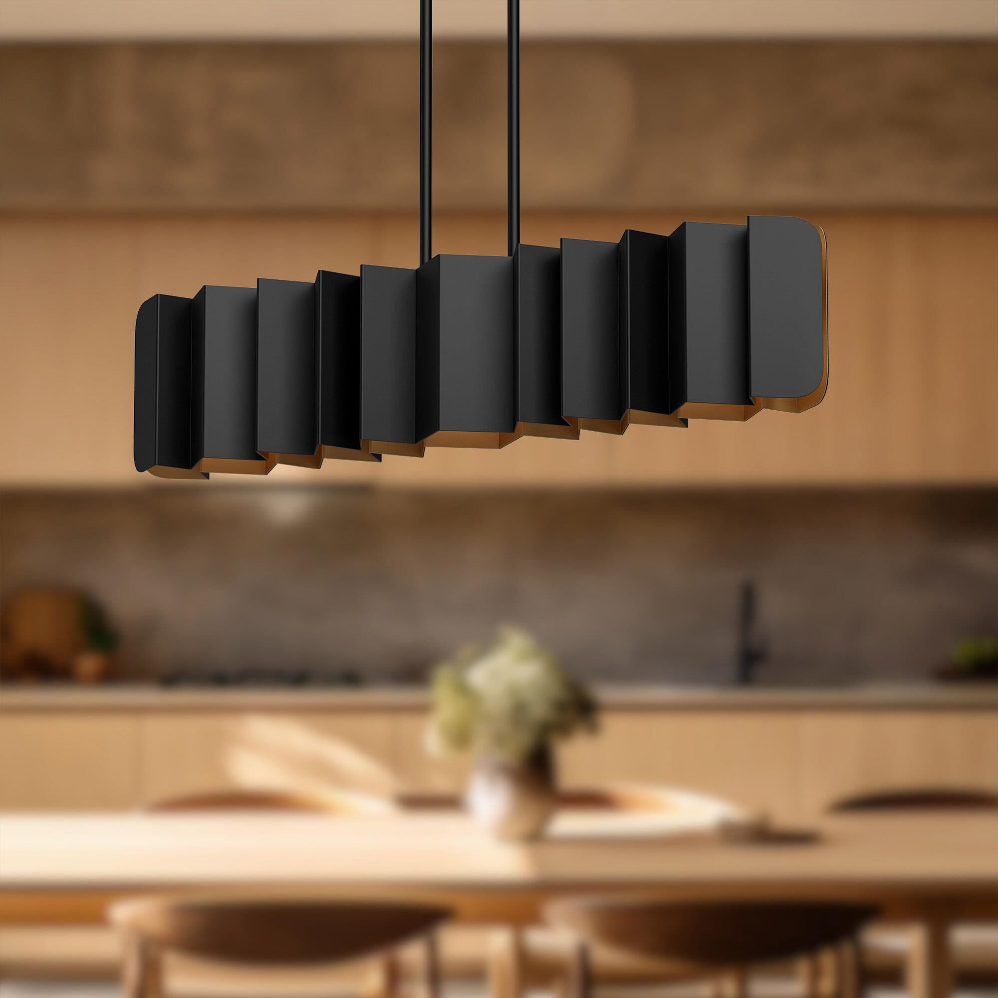 Akira 42 Inch 6 Light Linear Suspension Light by Kuzco Lighting