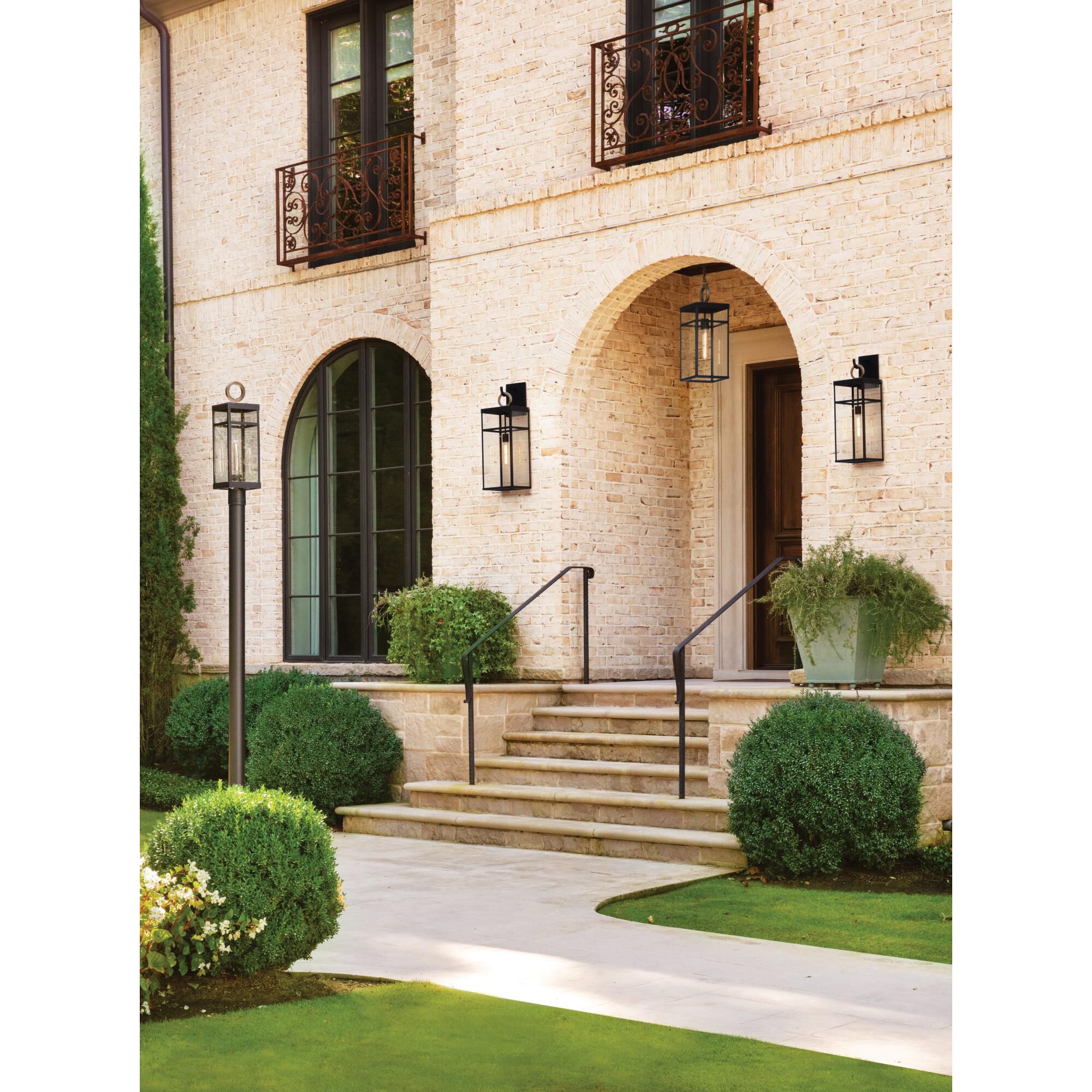 Shown in Black with Burnished Bronze Accents finish and Clear glass