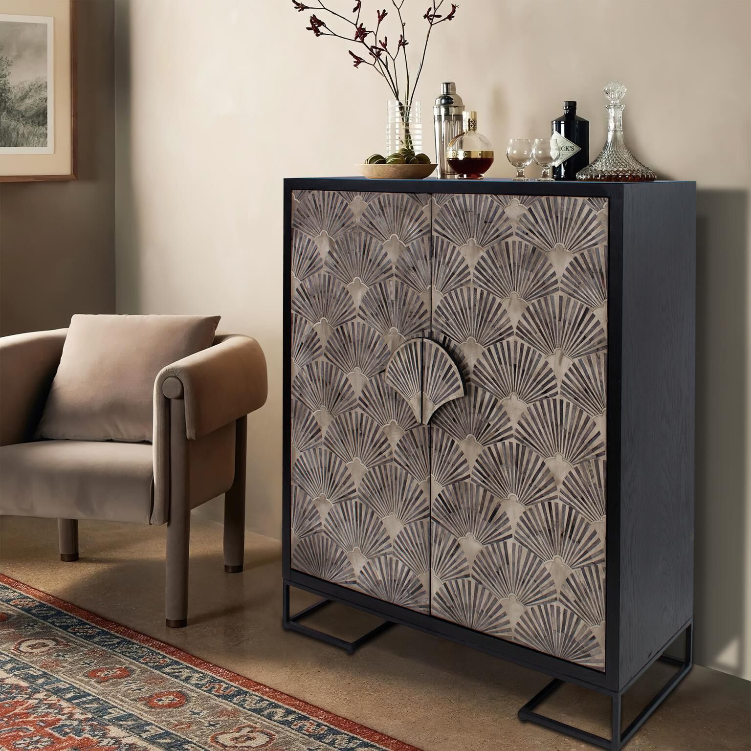 Harlow Storage Cabinet by Howard Elliott Collection