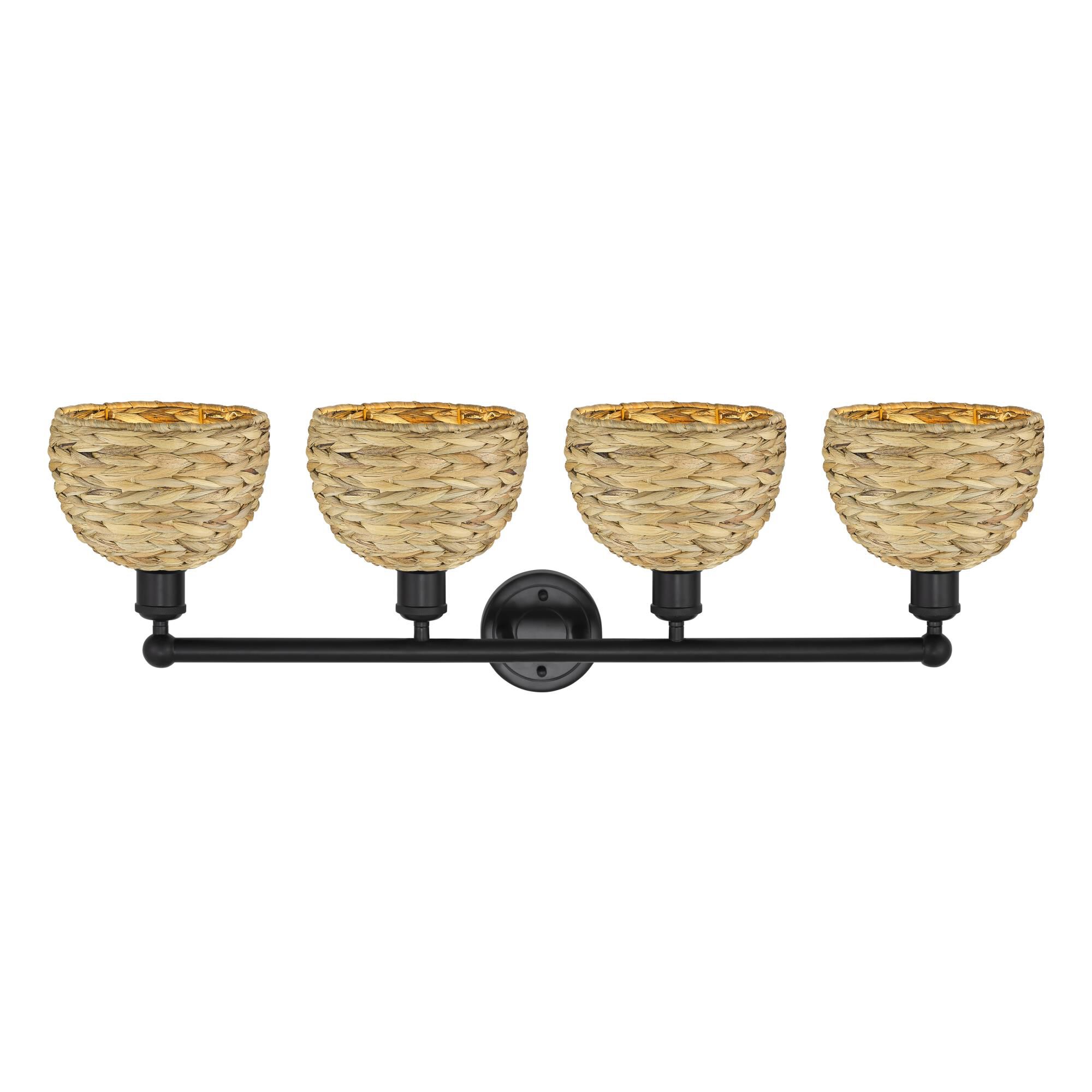 Shown in Matte Black finish and Natural shade