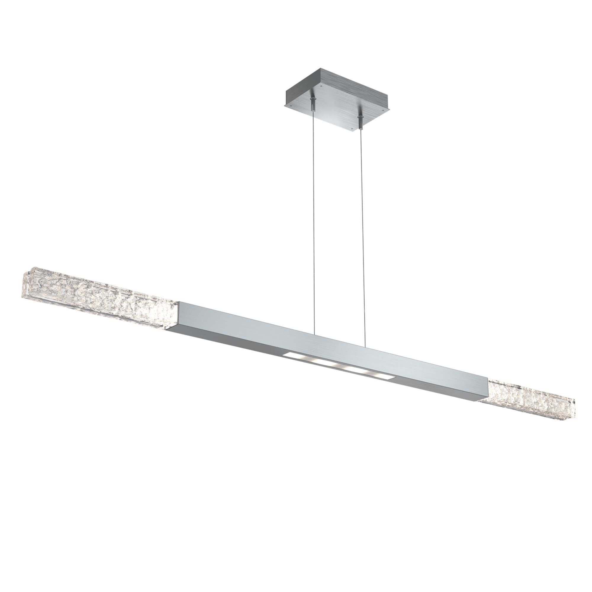 Shown in Satin Nickel finish and Clear Textured glass