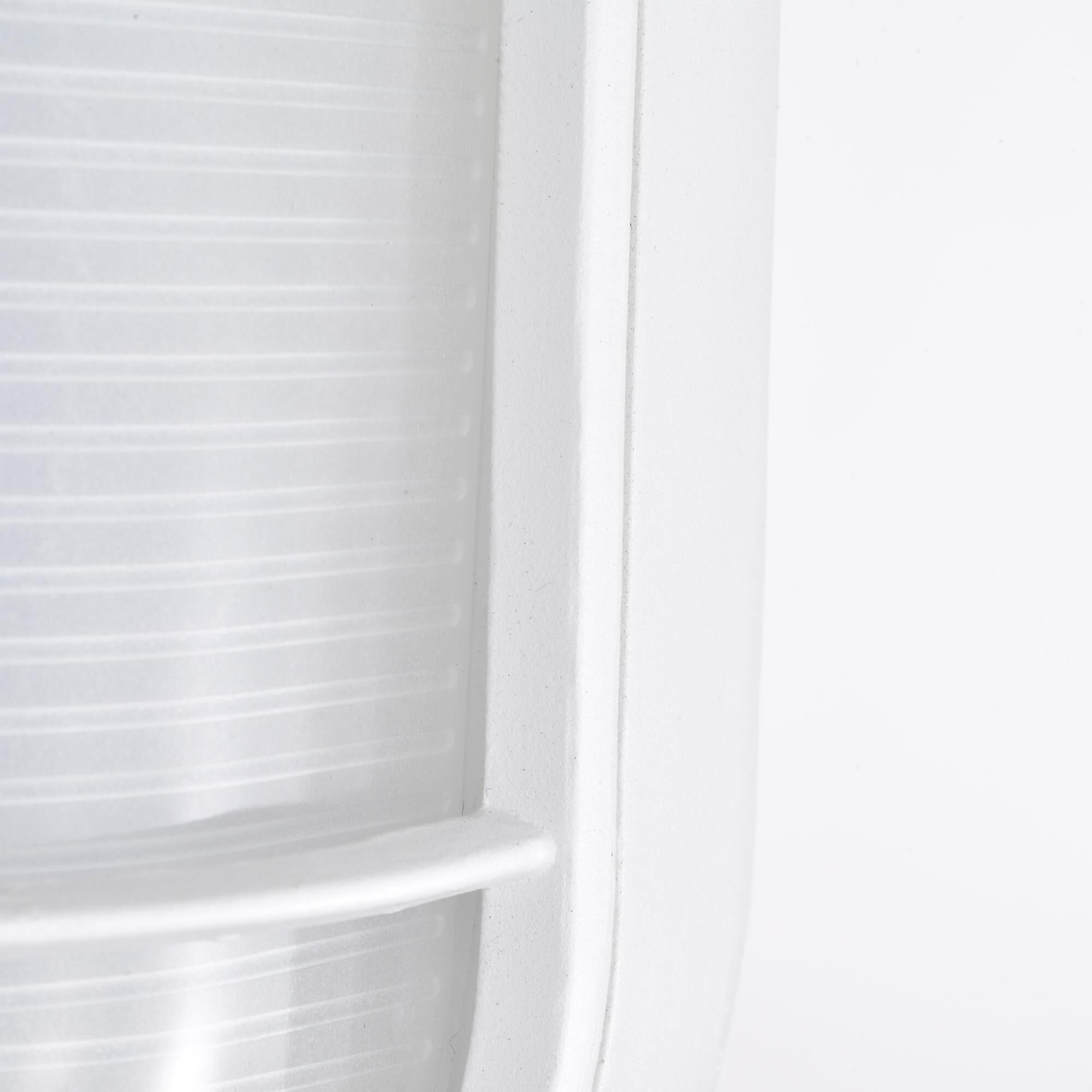 Shown in White finish and White glass