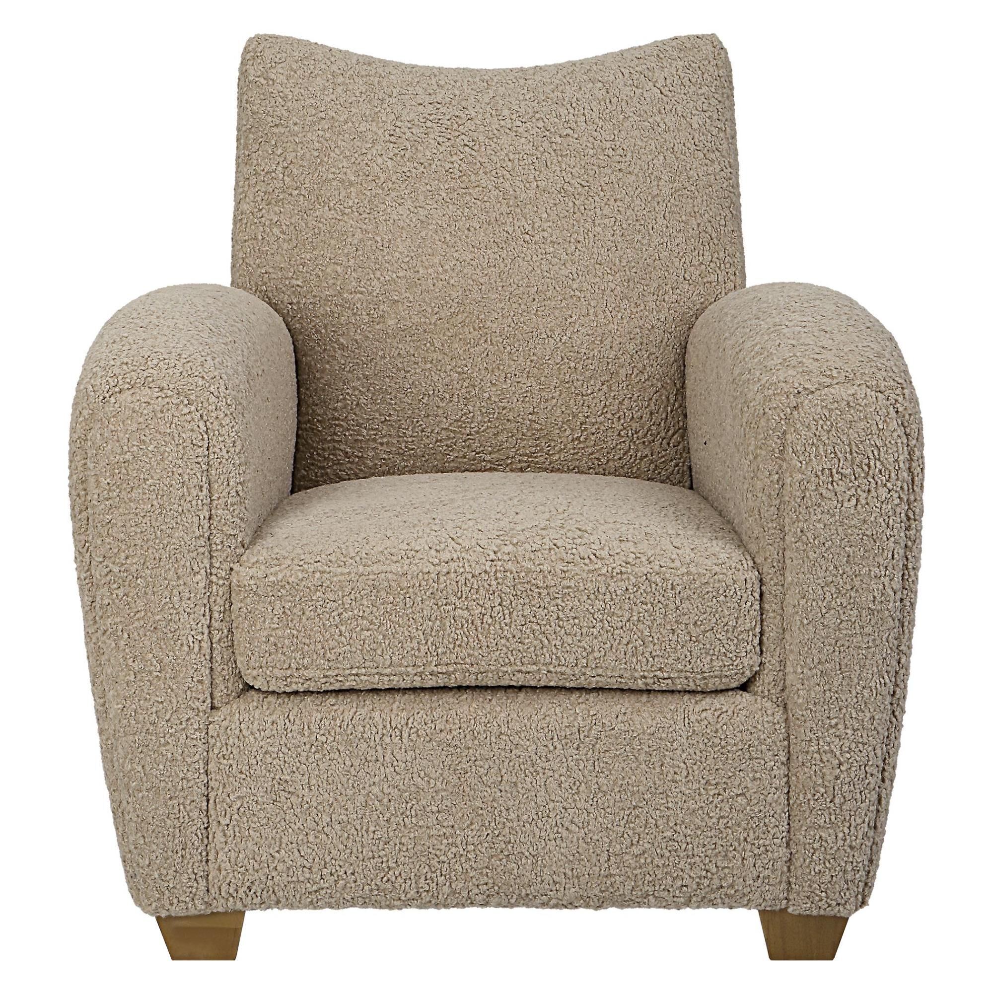 Shown in With Its Curved Track Arms And Supportive Back, This Cozy Accent Chair Is The Perfect Balance Of Com finish