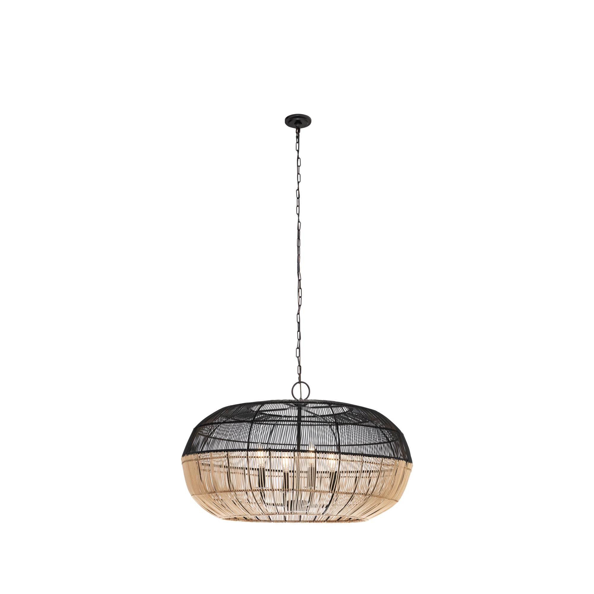 Shown in Matte Black finish and Matte Black/Natural shade