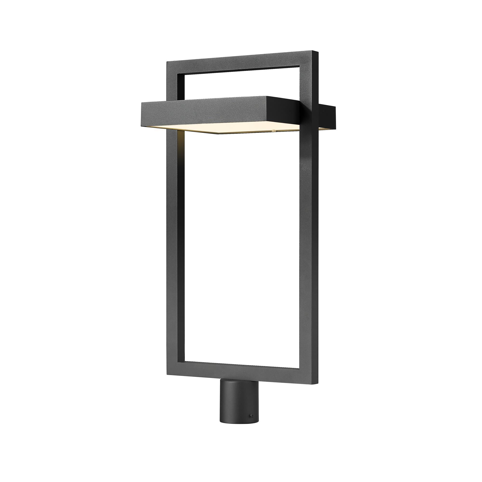 Shown in Black finish and Glass shade