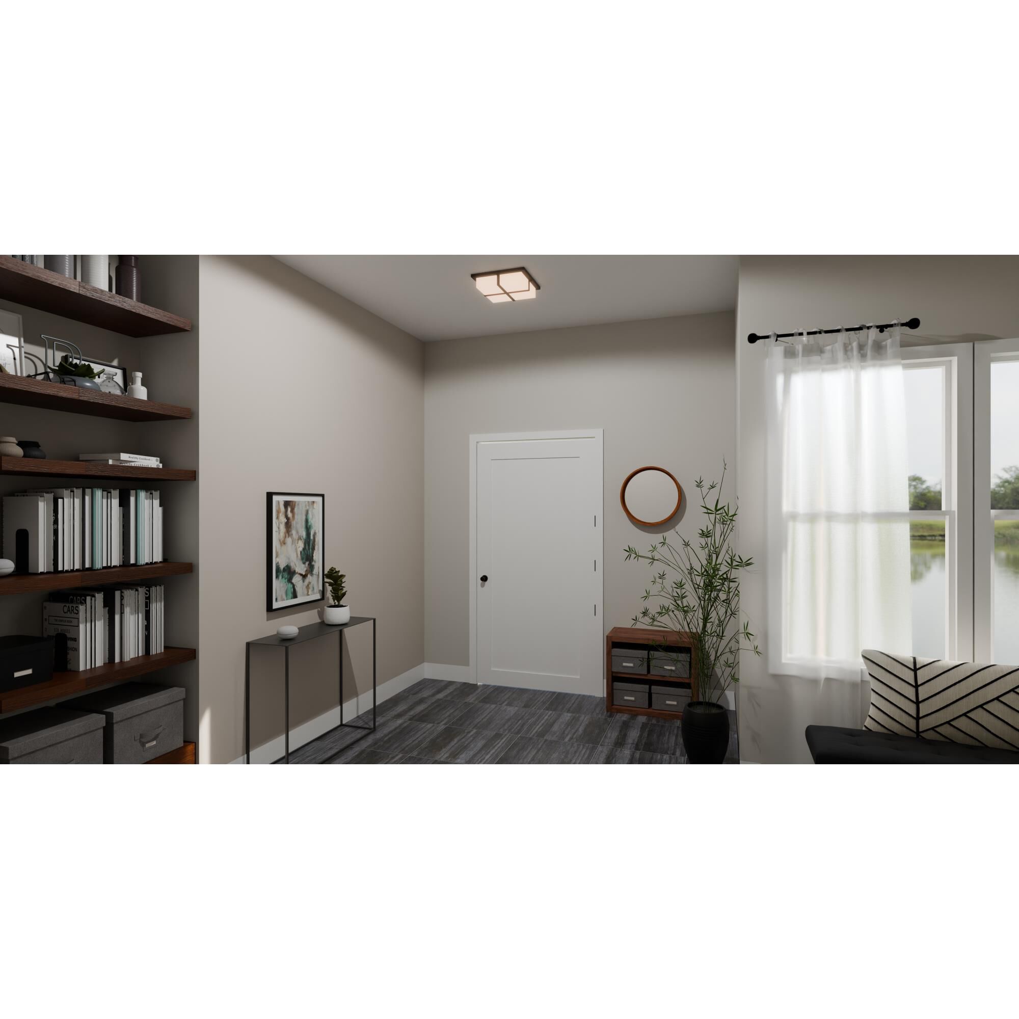 Armstrong 14 Inch Flush Mount by Quoizel