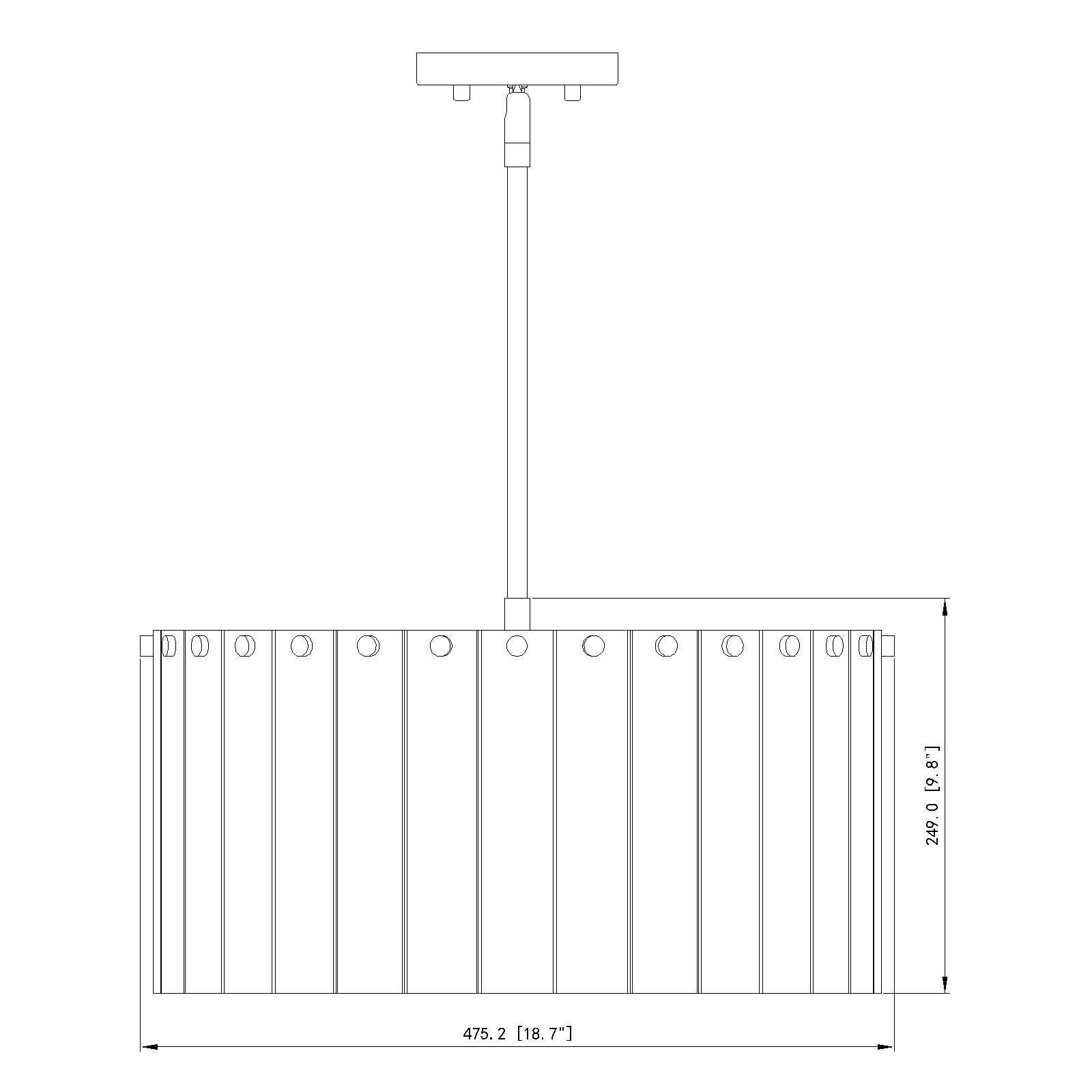 Glacier 19 Inch Large Pendant by Z-Lite