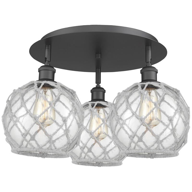 Bruno Marashlian Farmhouse Rope 20 Inch Flush Mount by Innovations Lighting
