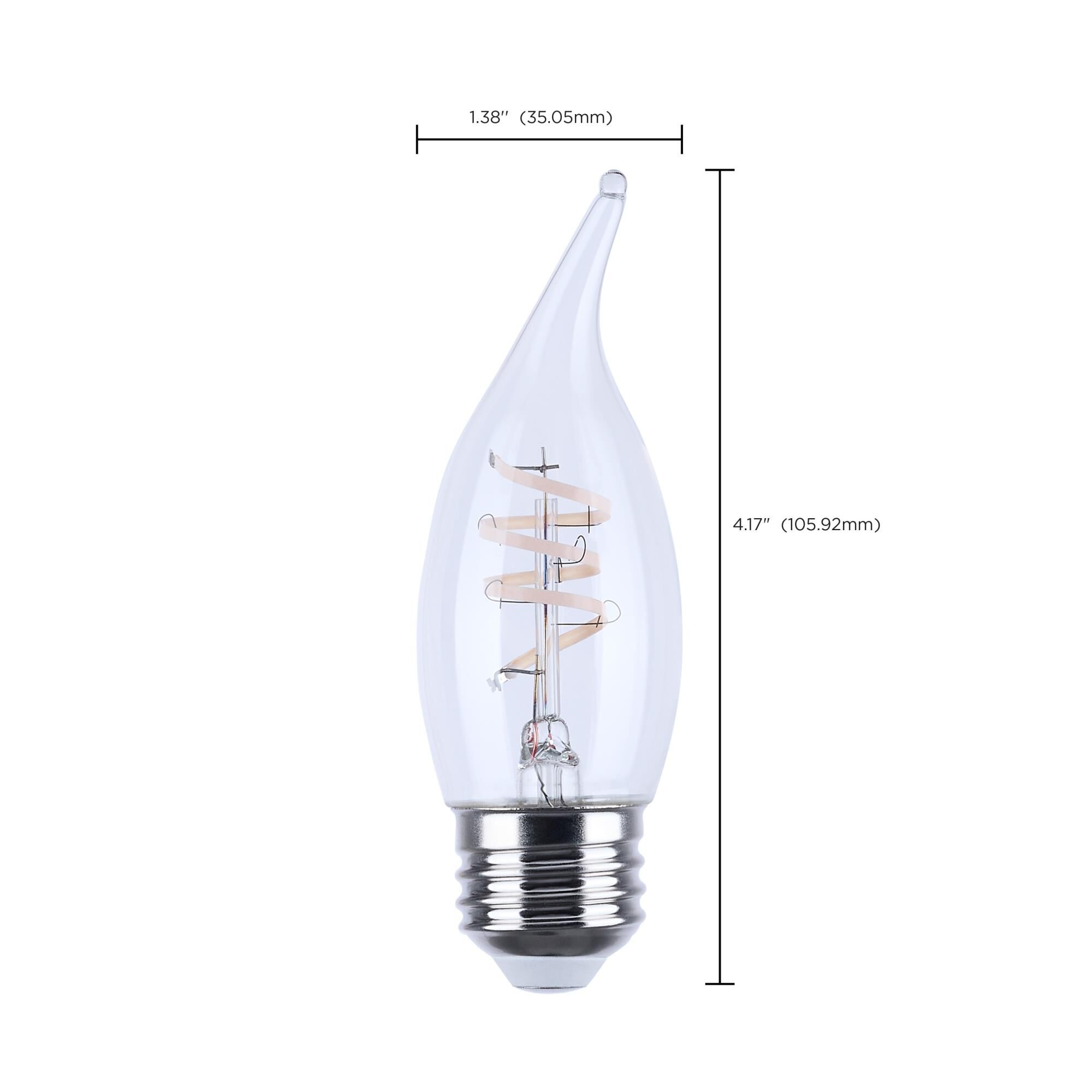 Dimmable 4 Watt 2700K CA11 LED Light Bulb,