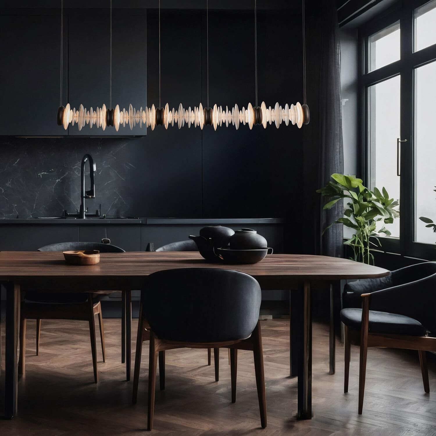 Shown in Oil Rubbed Bronze finish and Clear, Textured accent