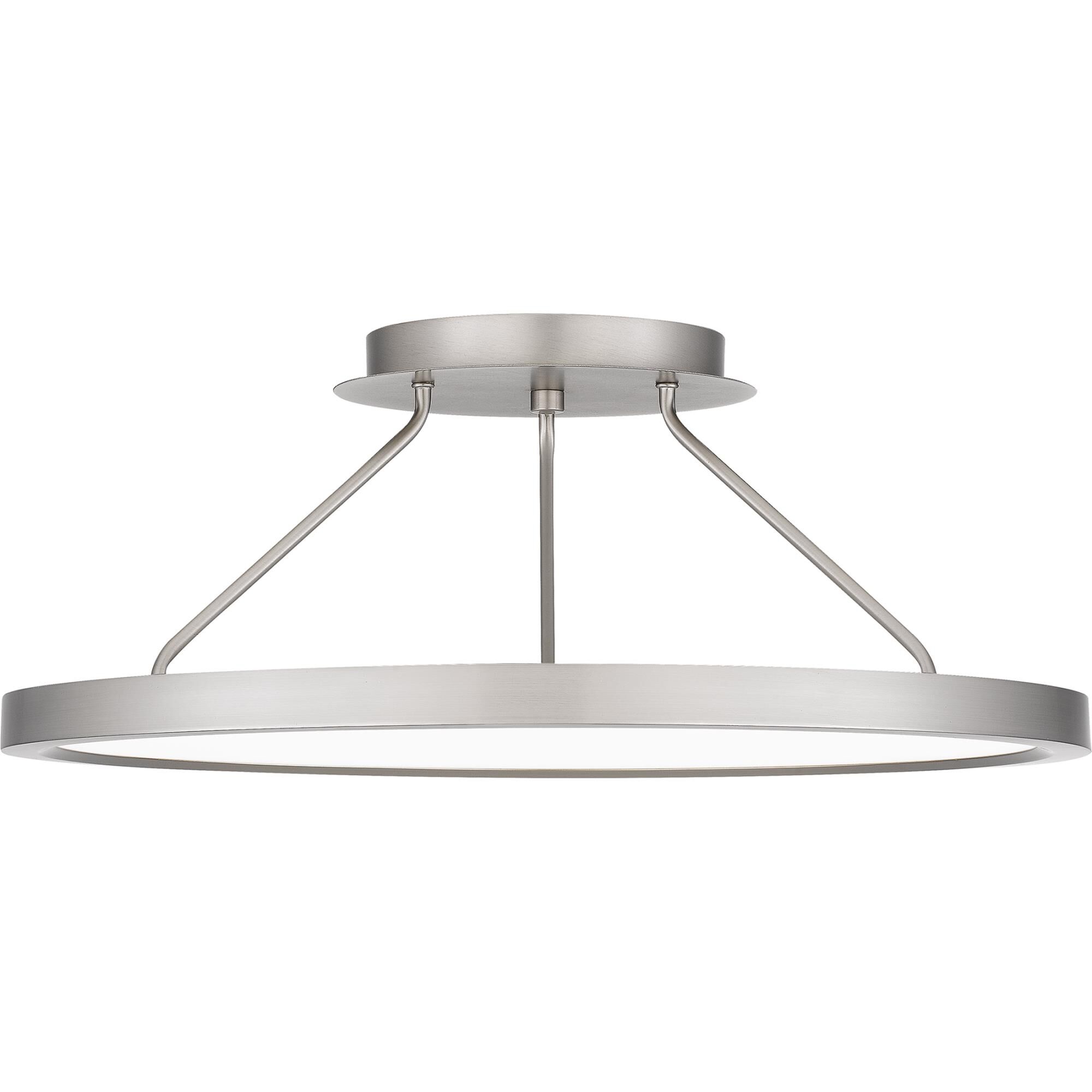 Outskirts 20 Inch 1 Light LED Semi Flush Mount by Quoizel