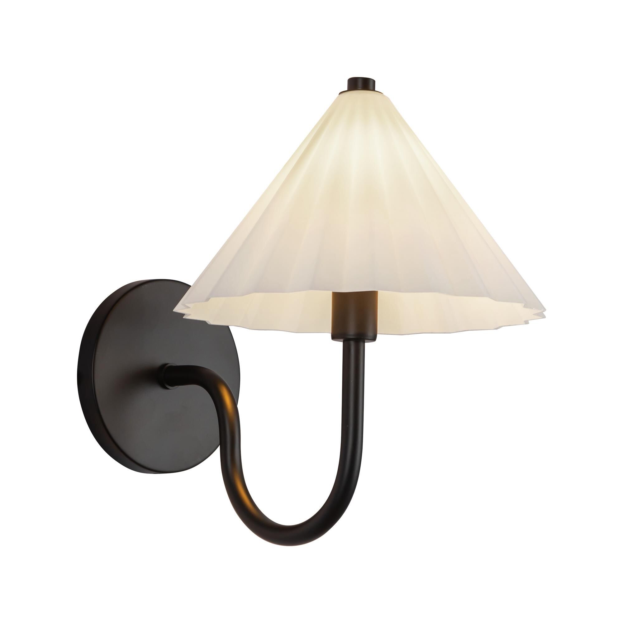 Shown in Matte Black finish and Opal glass