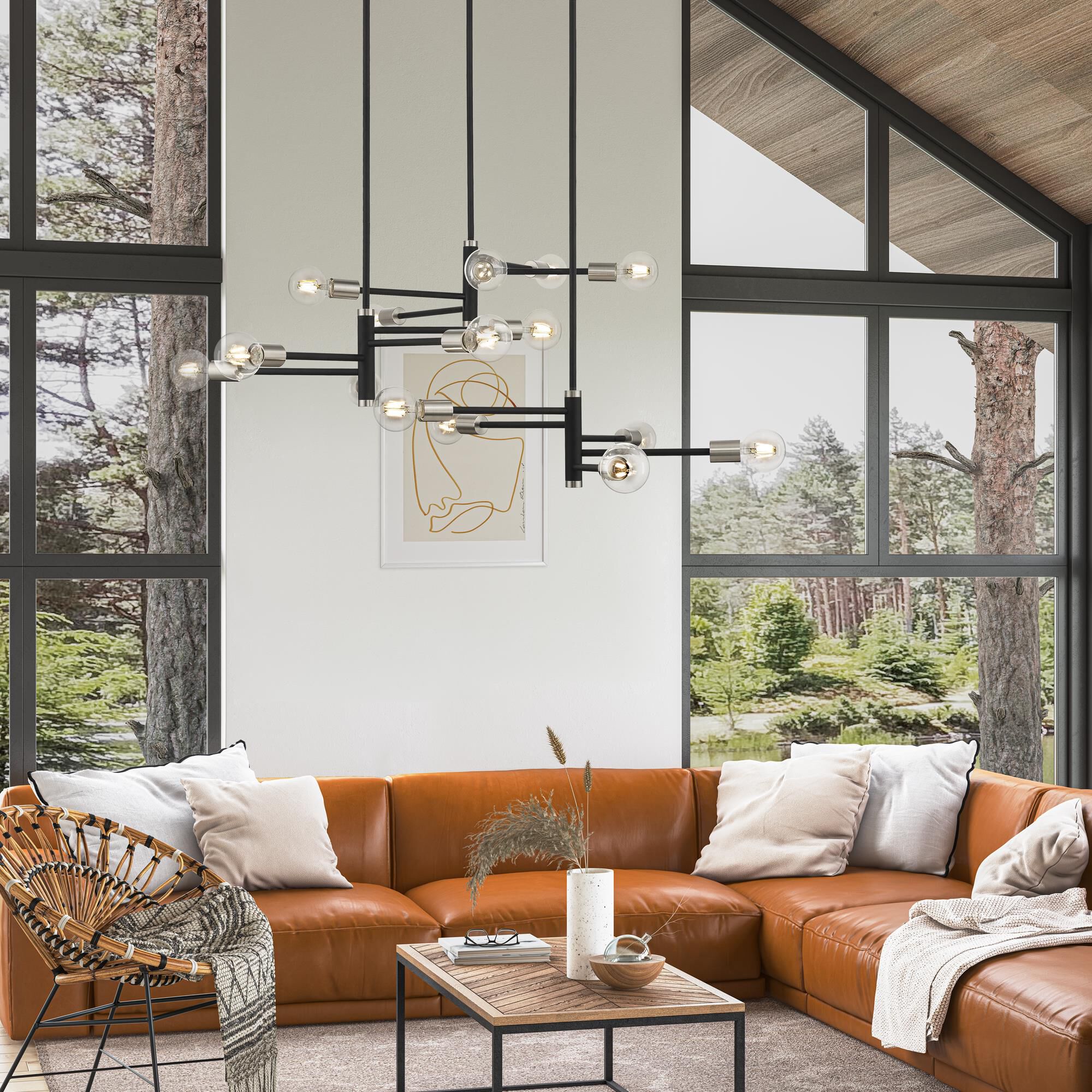 Bannister 15 Light Multi Light Pendant by Livex Lighting